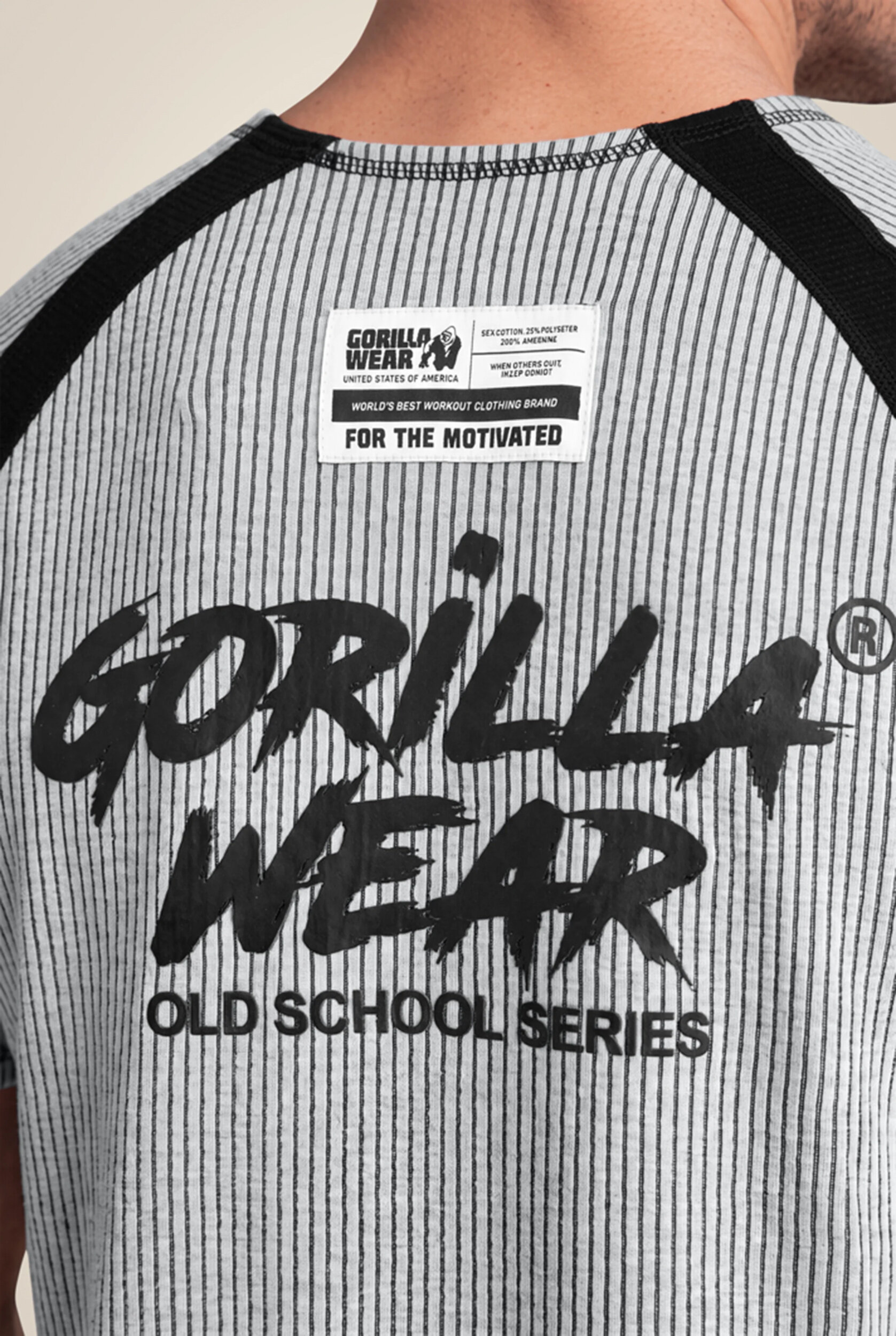 Augustine Old School Workout Top Gorilla Wear homme - Gris, vue 5