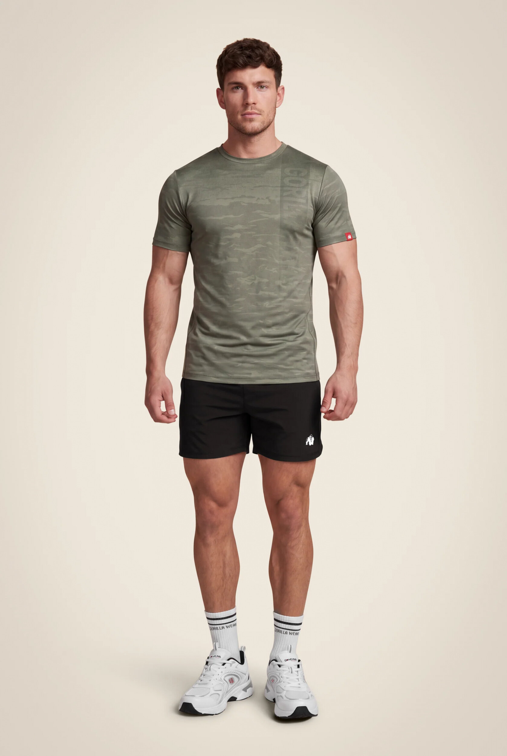 Westley T-shirt Gorilla Wear homme - Vert kaki, vue 3