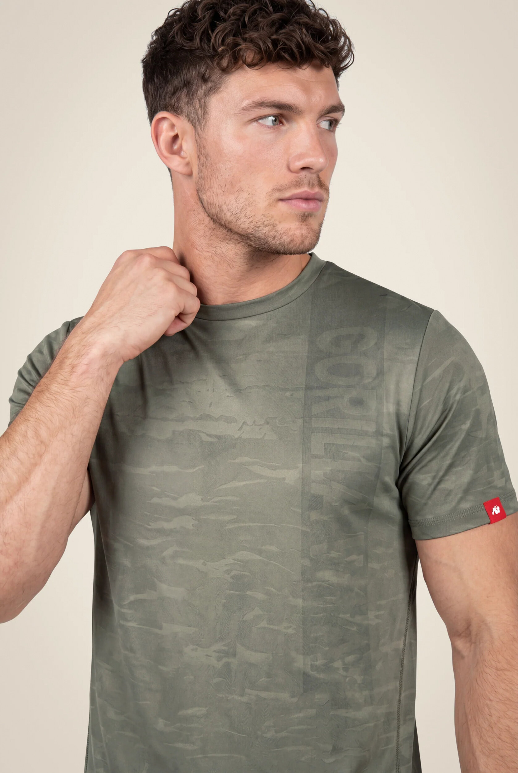 Westley T-shirt Gorilla Wear homme - Vert kaki, vue 4
