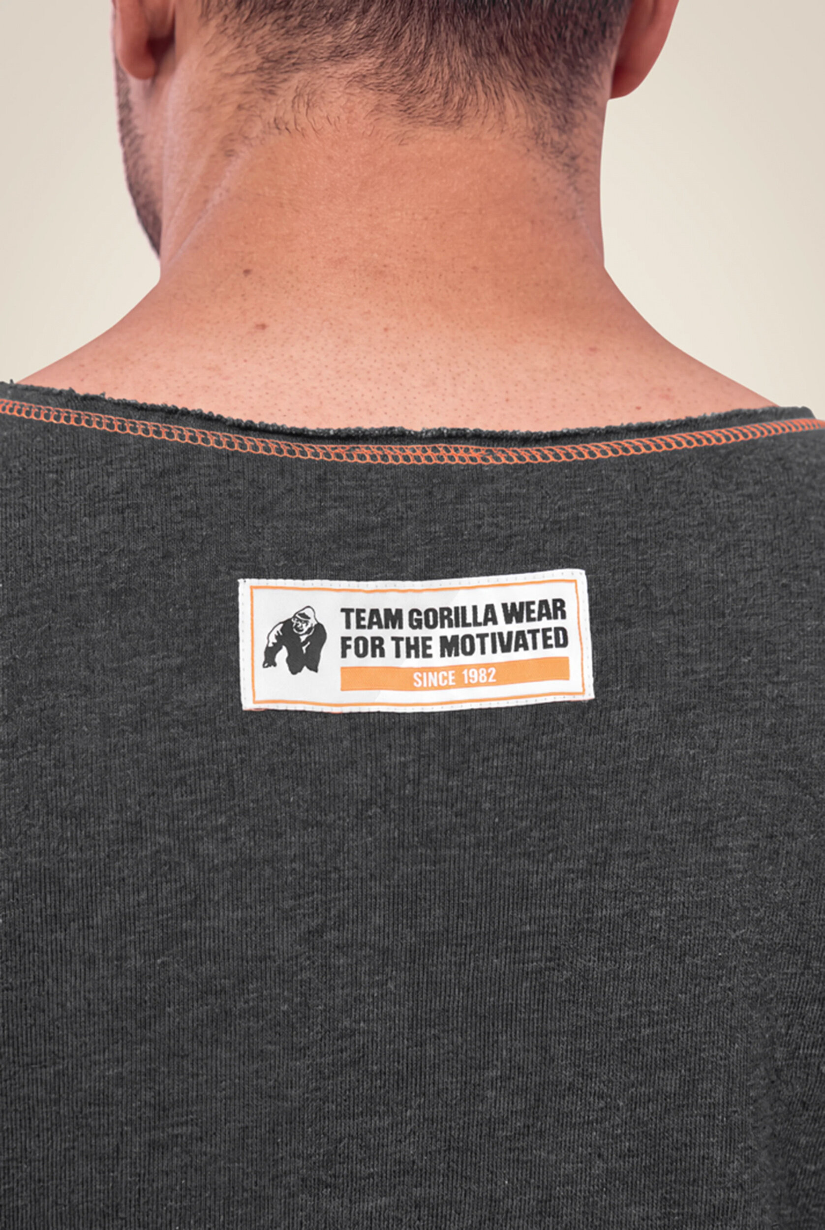 Wallace Workout Top Gorilla Wear homme - Gris/Orange, vue 5