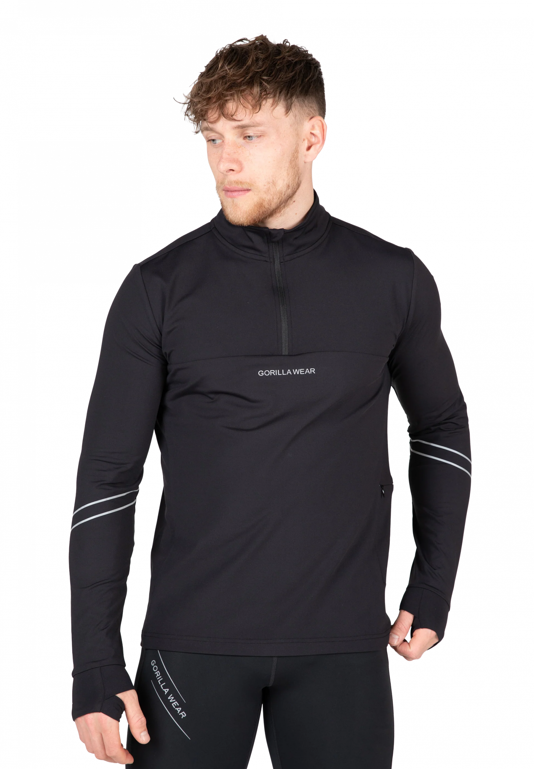 Noxen manches longues Gorilla Wear homme - Noir, vue 1
