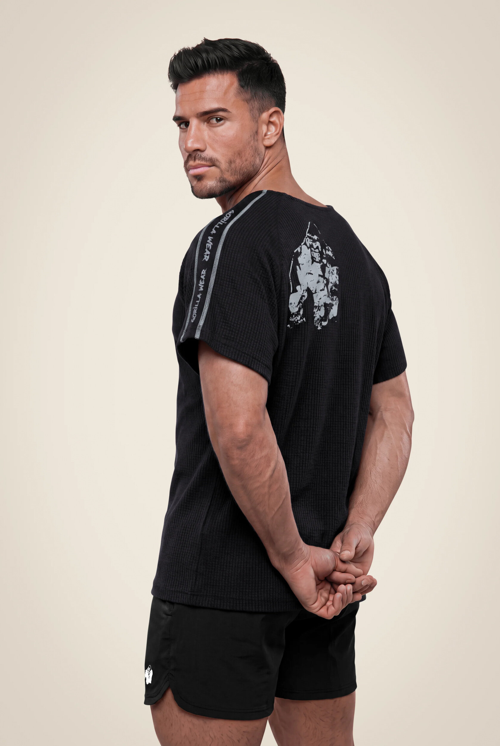 Buffalo Old School Workout Top Gorilla Wear homme - Noir/Gris, vue 2