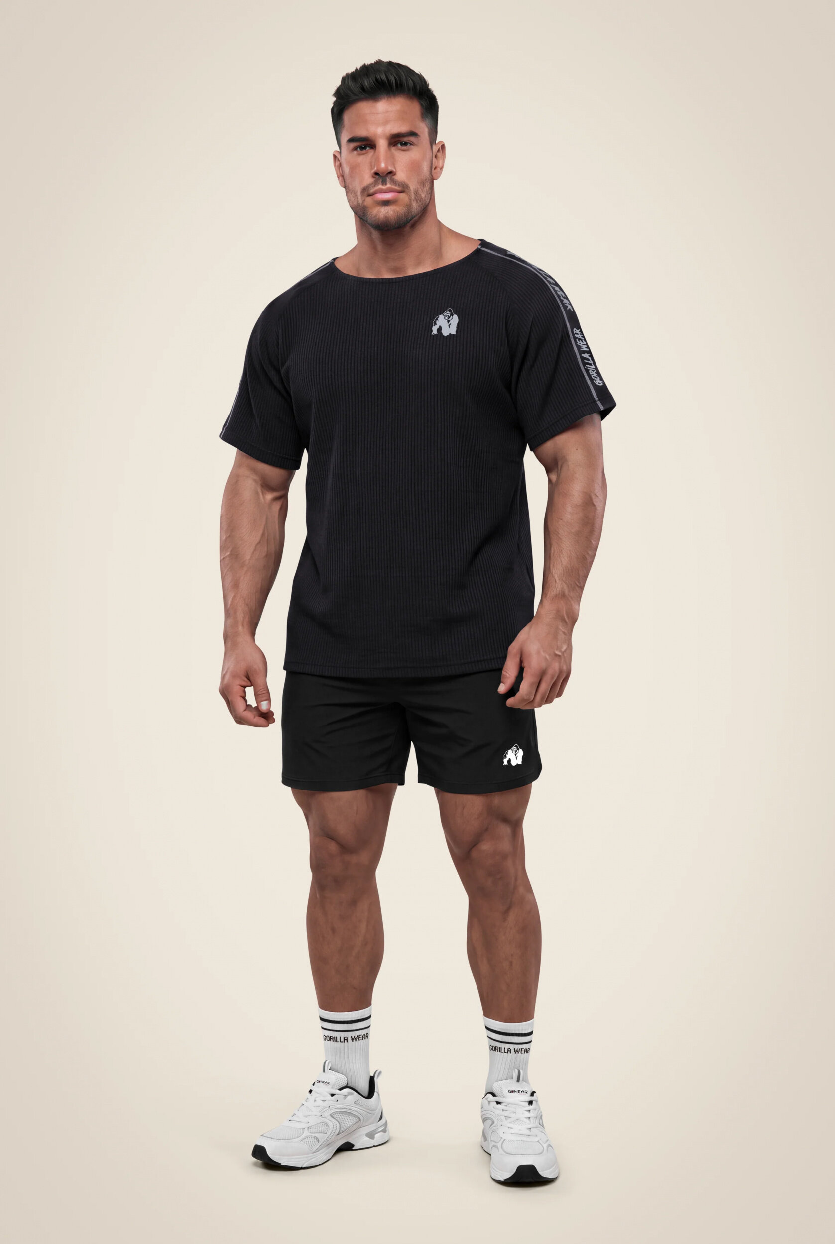 Buffalo Old School Workout Top Gorilla Wear homme - Noir/Gris, vue 3