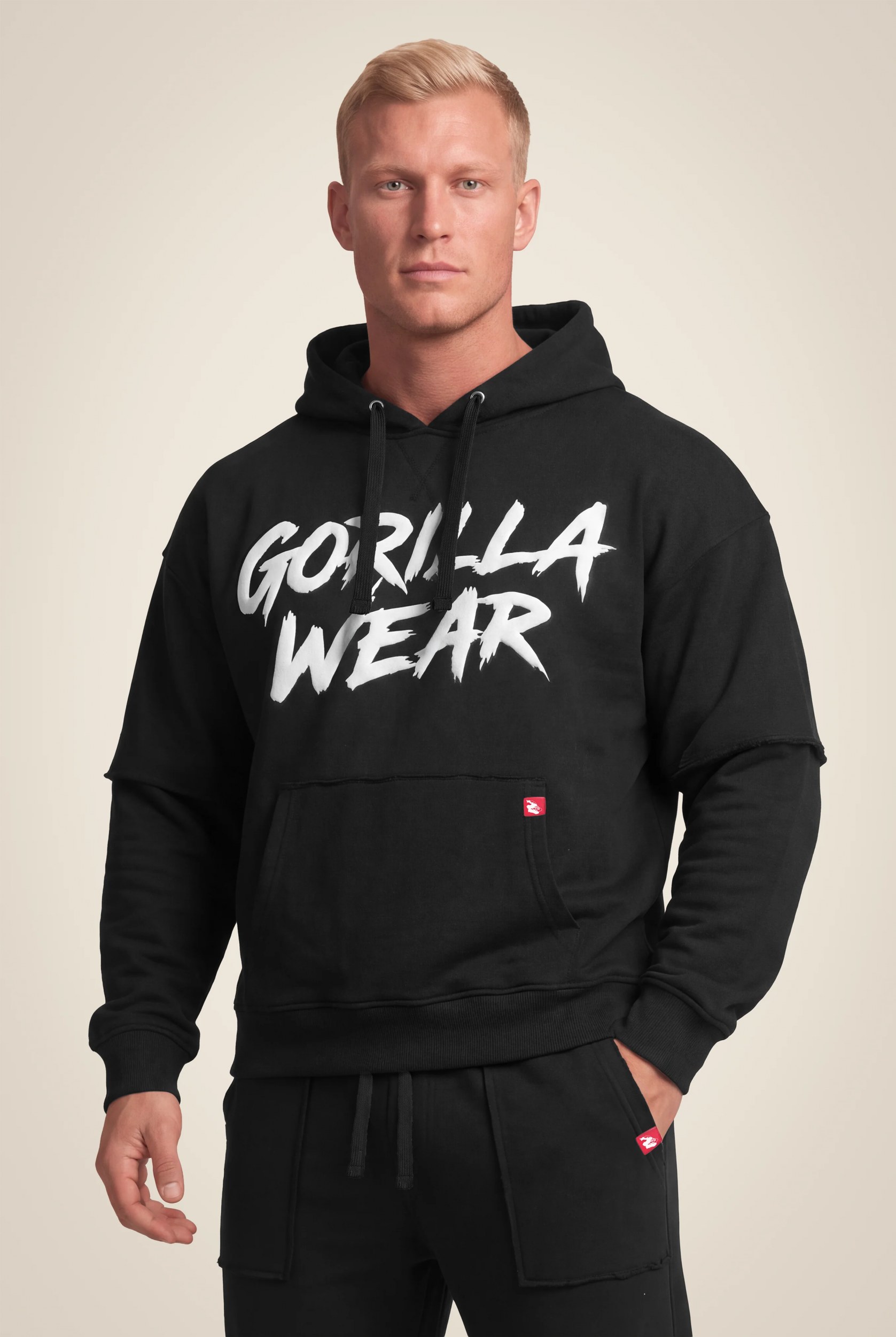 Asheville Raw Sweat à capuche Gorilla Wear homme - Noir - vue 1