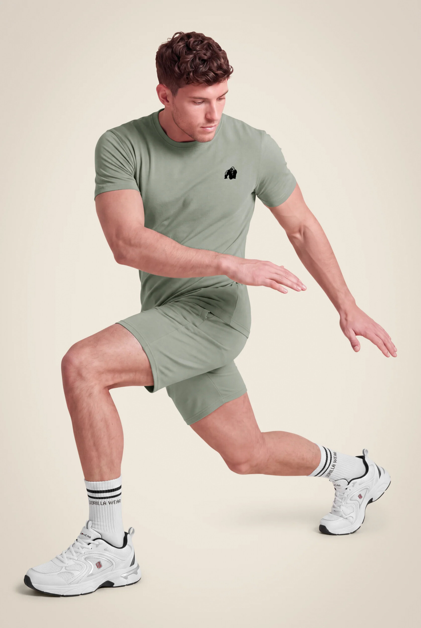 Leon Sweat Short Gorilla Wear - Vert, vue 3