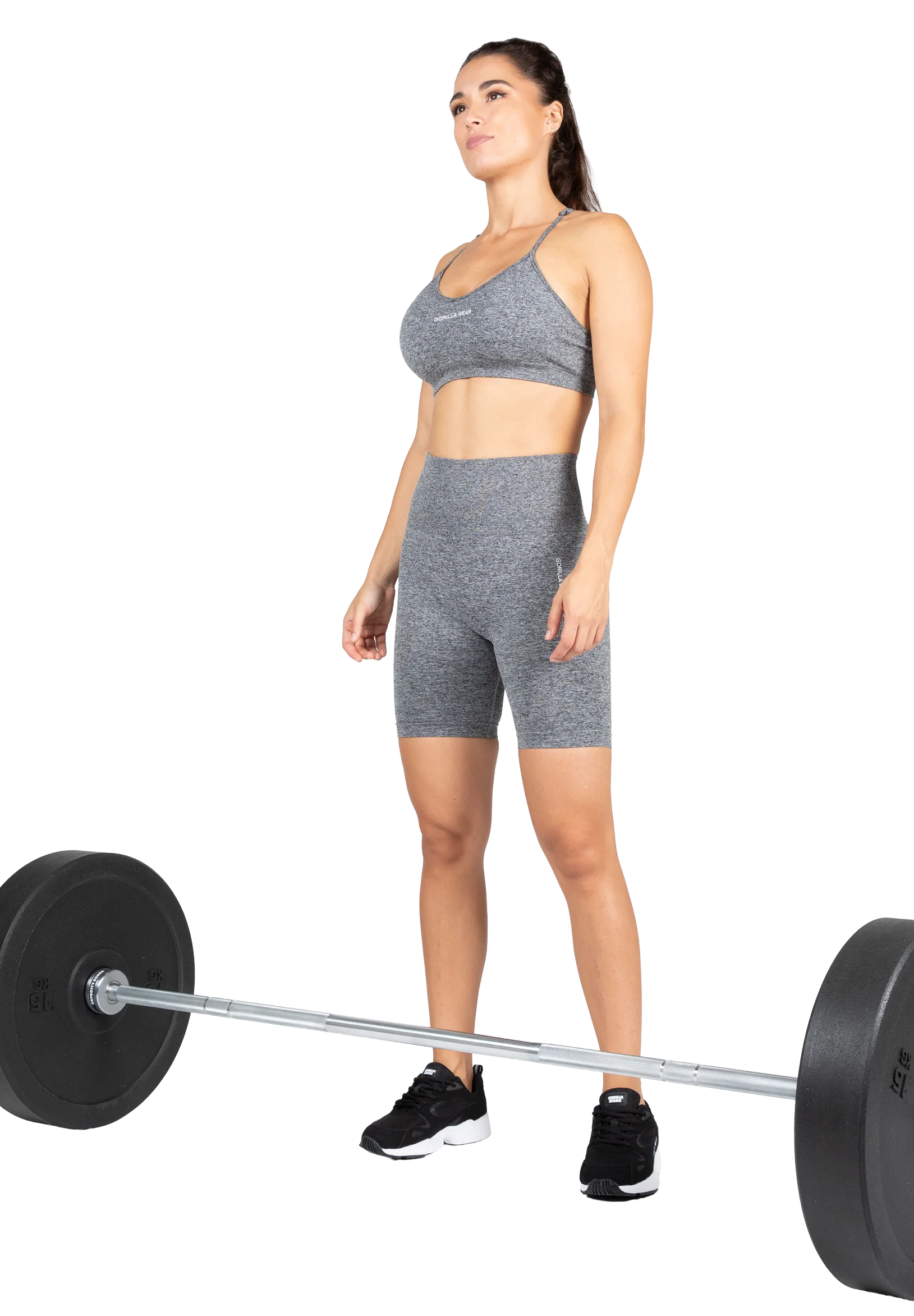 Quincy Seamless Cycling Short Gorilla Wear - Gris chiné, vue 3