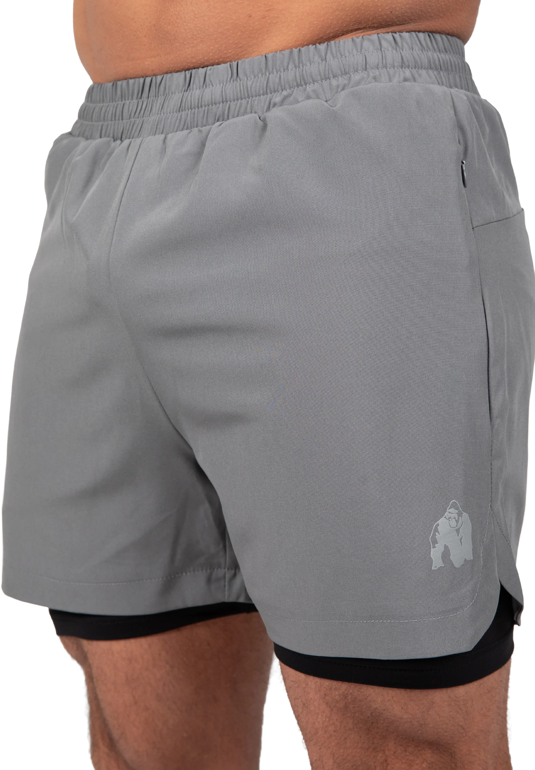 Cortez 2-in-1 Short Gorilla Wear - Anthracite, vue 3