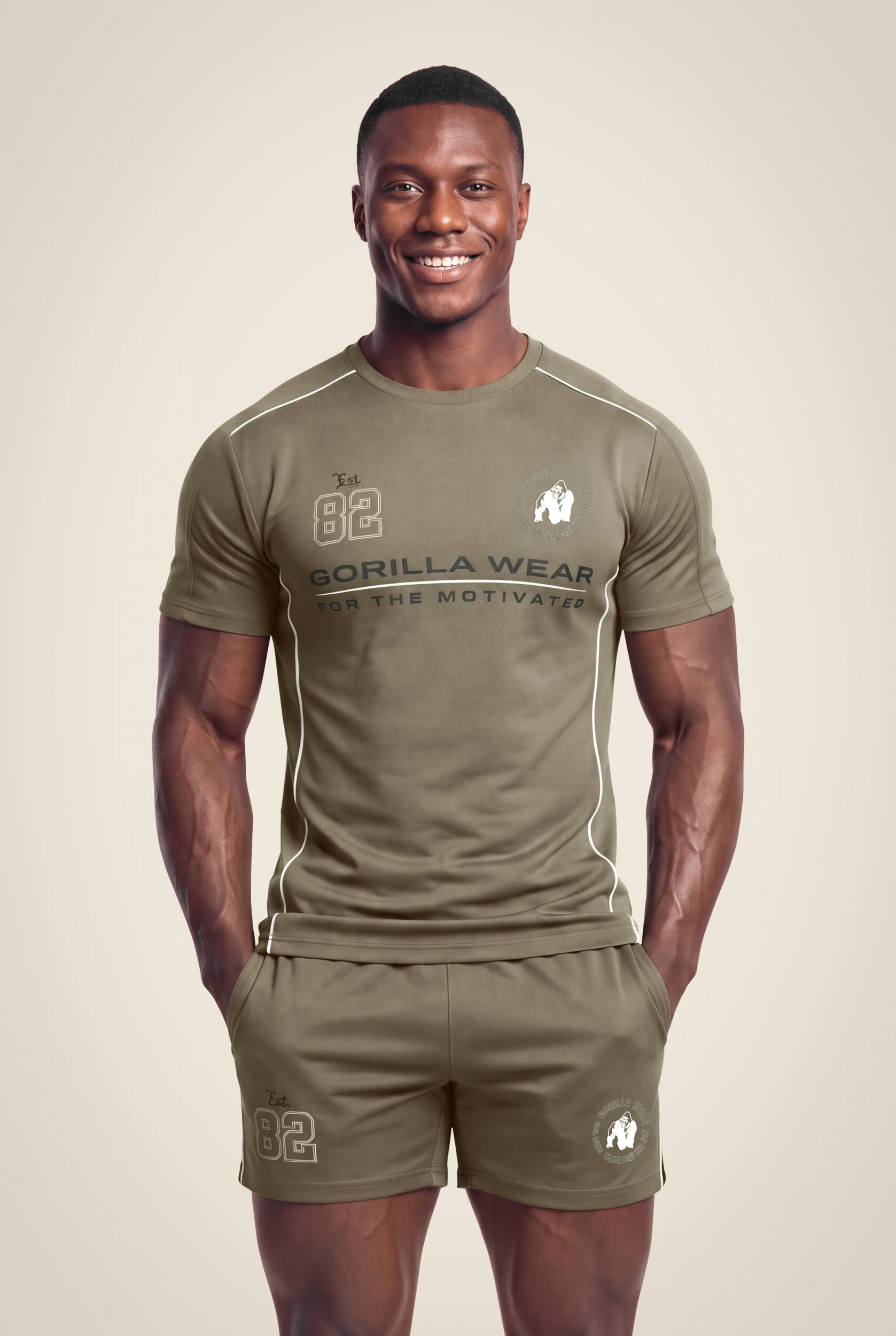 Broxton T-shirt Gorilla Wear - Vert kaki, vue 1