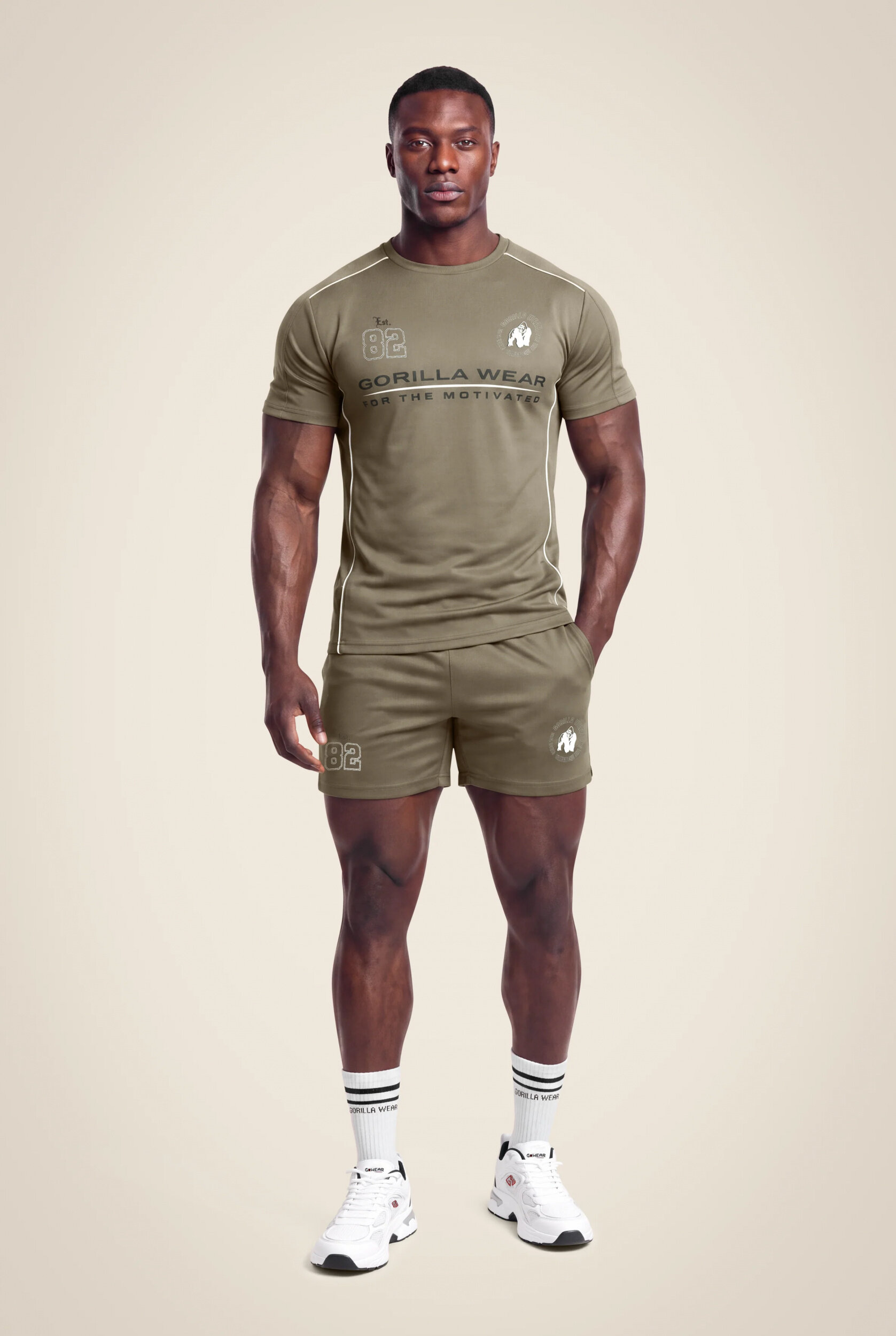 Broxton T-shirt Gorilla Wear - Vert kaki, vue 3
