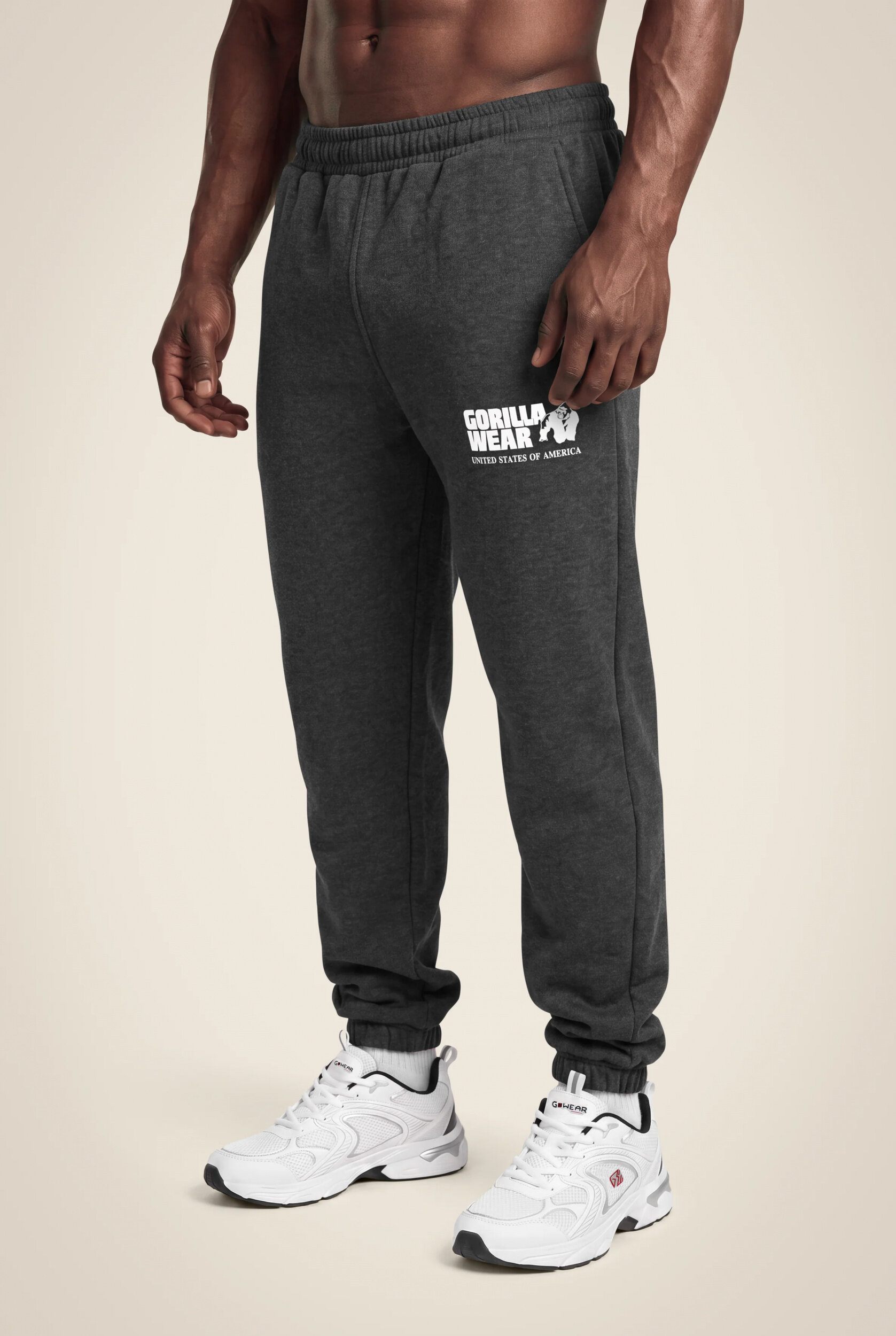 Classic Oversized Jogging Gorilla Wear - Gris foncé chiné, vue 1