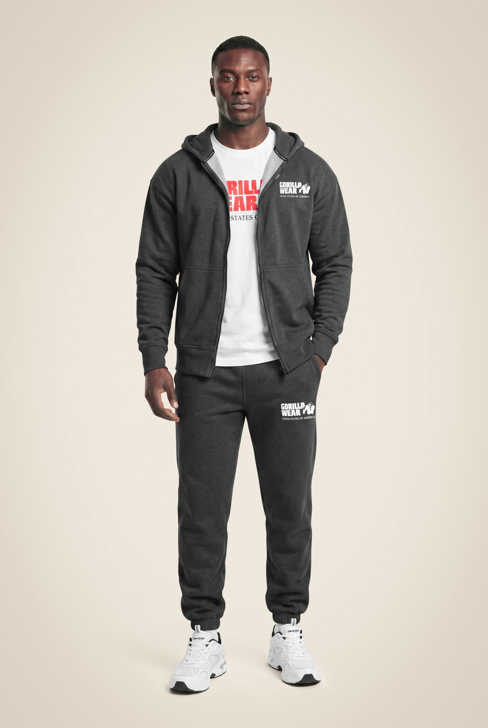 Classic Oversized Jogging Gorilla Wear - Gris foncé chiné, vue 3