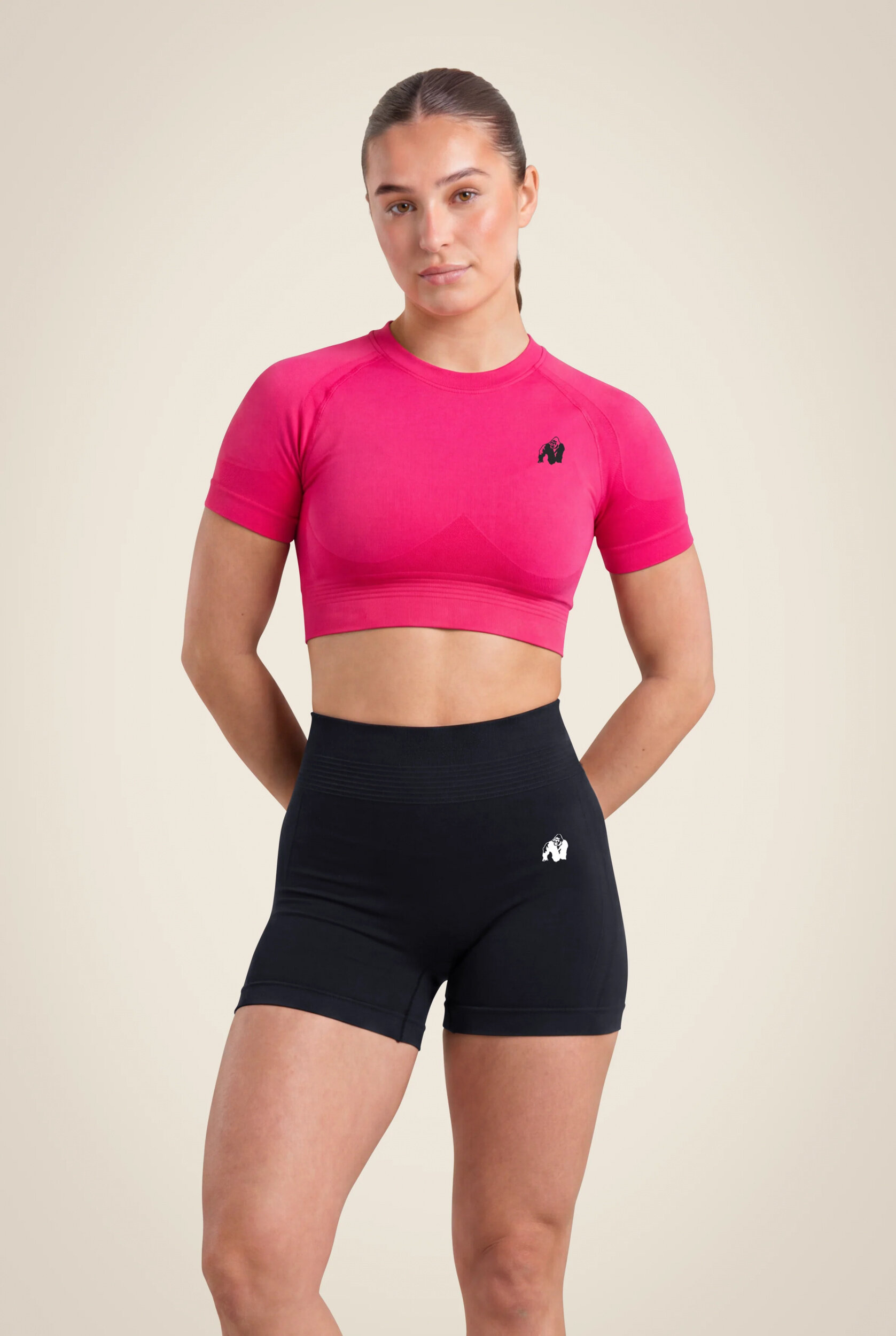 Whitney Seamless Top court Gorilla Wear - Rose, vue 1