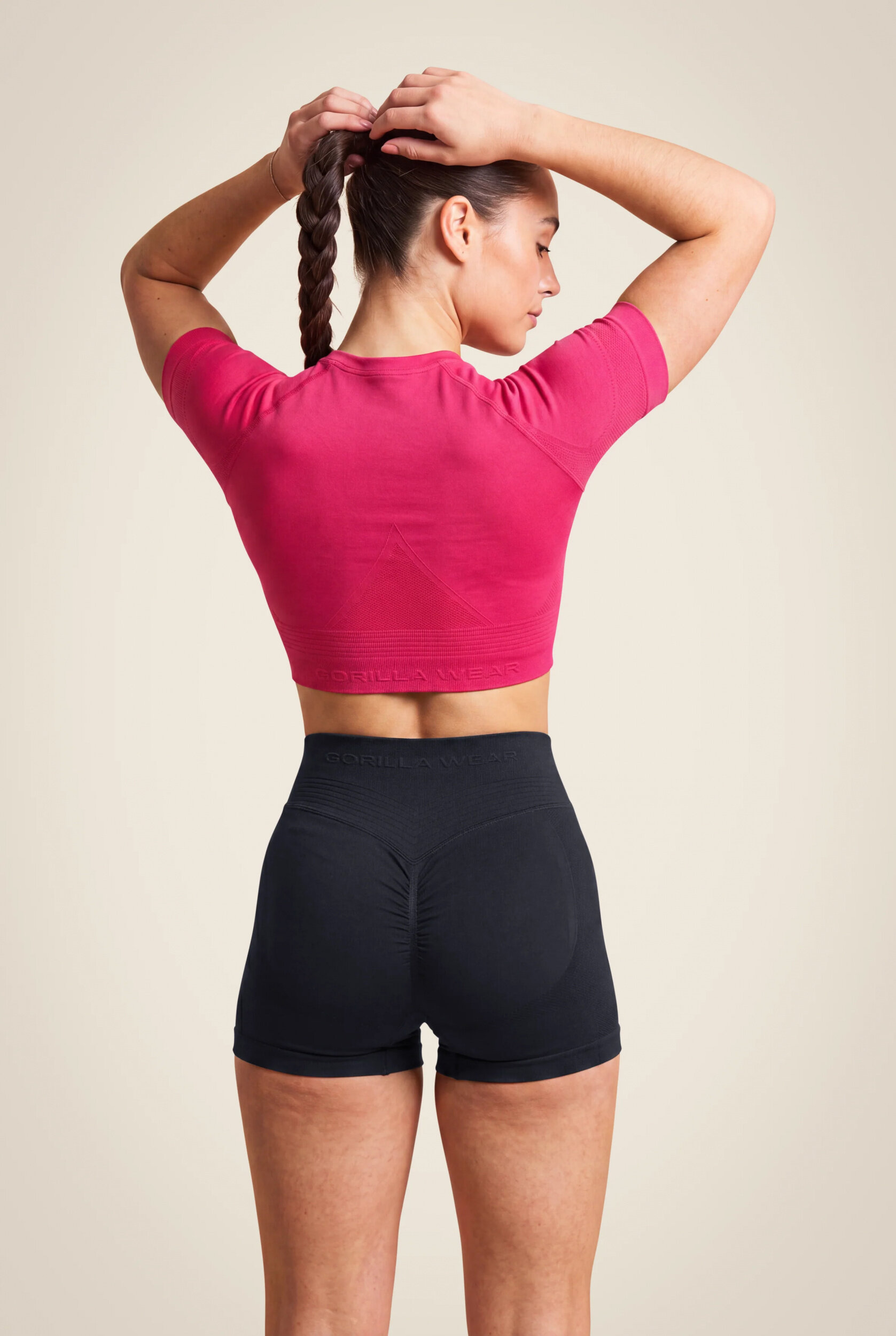 Whitney Seamless Top court Gorilla Wear - Rose, vue 2
