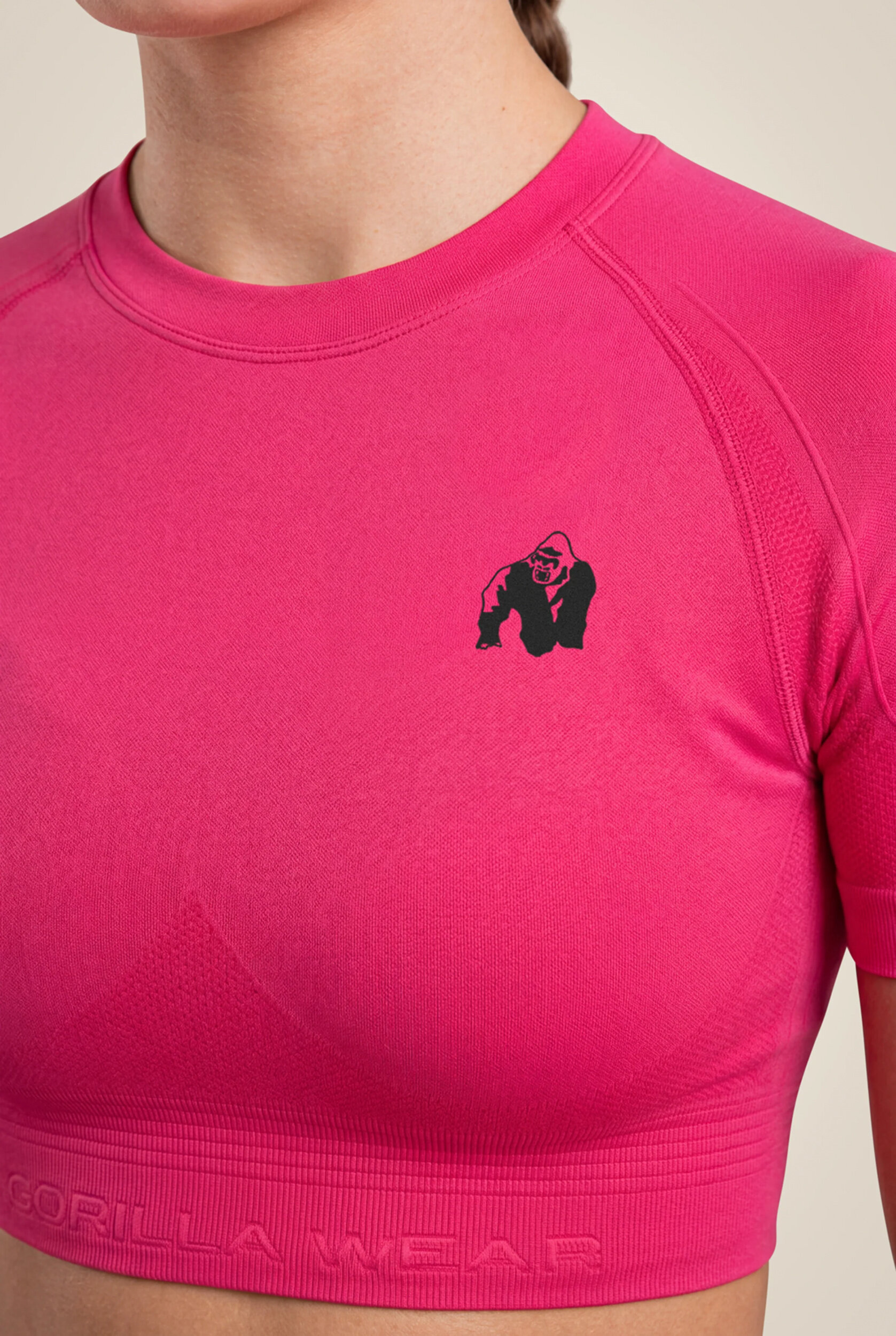 Whitney Seamless Top court Gorilla Wear - Rose, vue 4