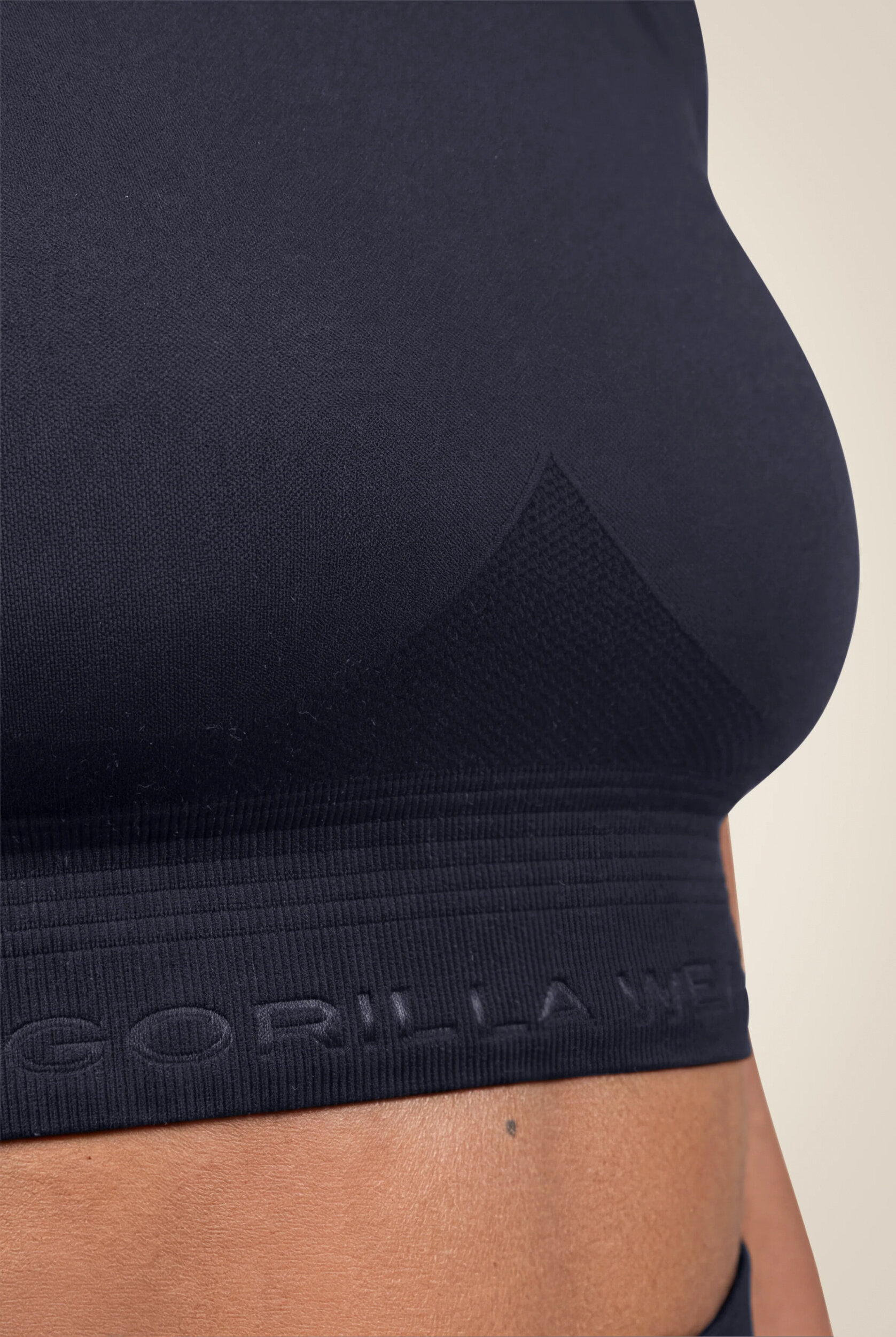 Whitney Seamless Top court Gorilla Wear - Noir, vue 5