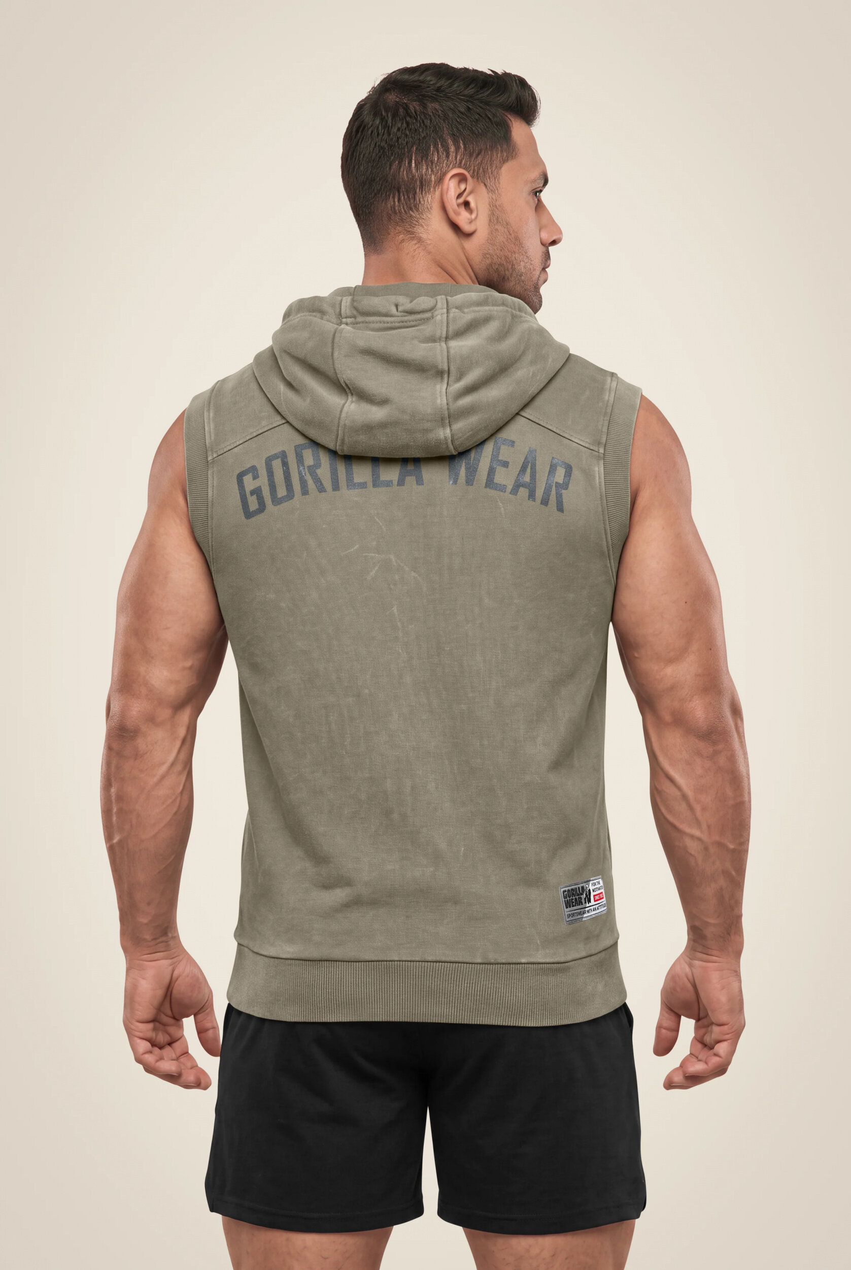 Silverdale Sleeveless Sweat à capuche Gorilla Wear - Vert kaki, vue 2