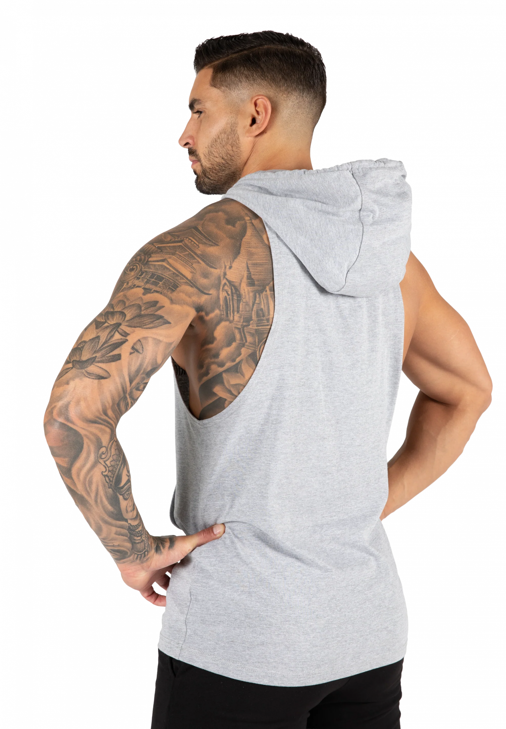 Rogers Hooded Débardeur Gorilla Wear - Gris chiné, photo 2