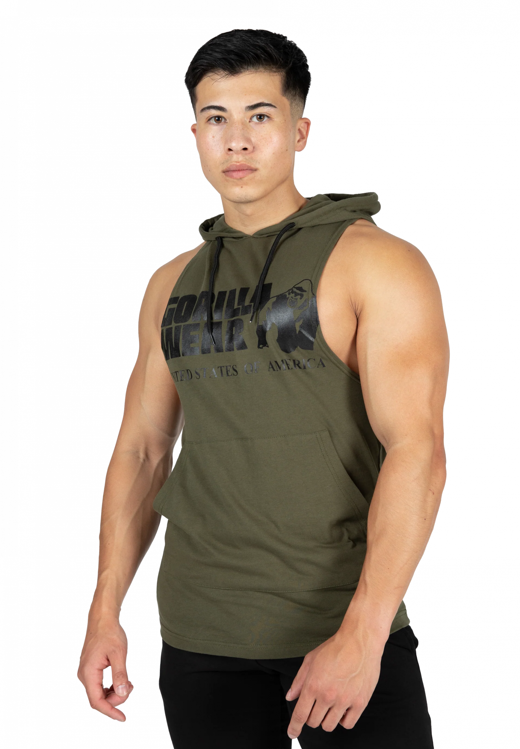 Rogers Hooded Débardeur Gorilla Wear - Vert kaki, photo 1