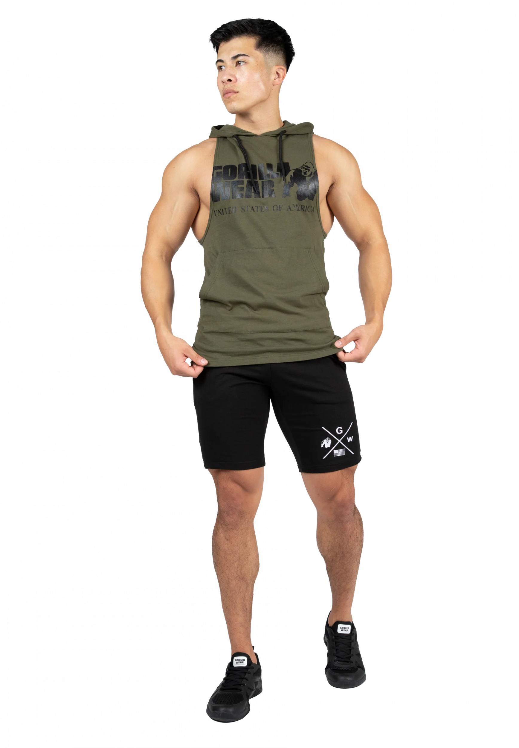 Rogers Hooded Débardeur Gorilla Wear - Vert kaki, photo 3