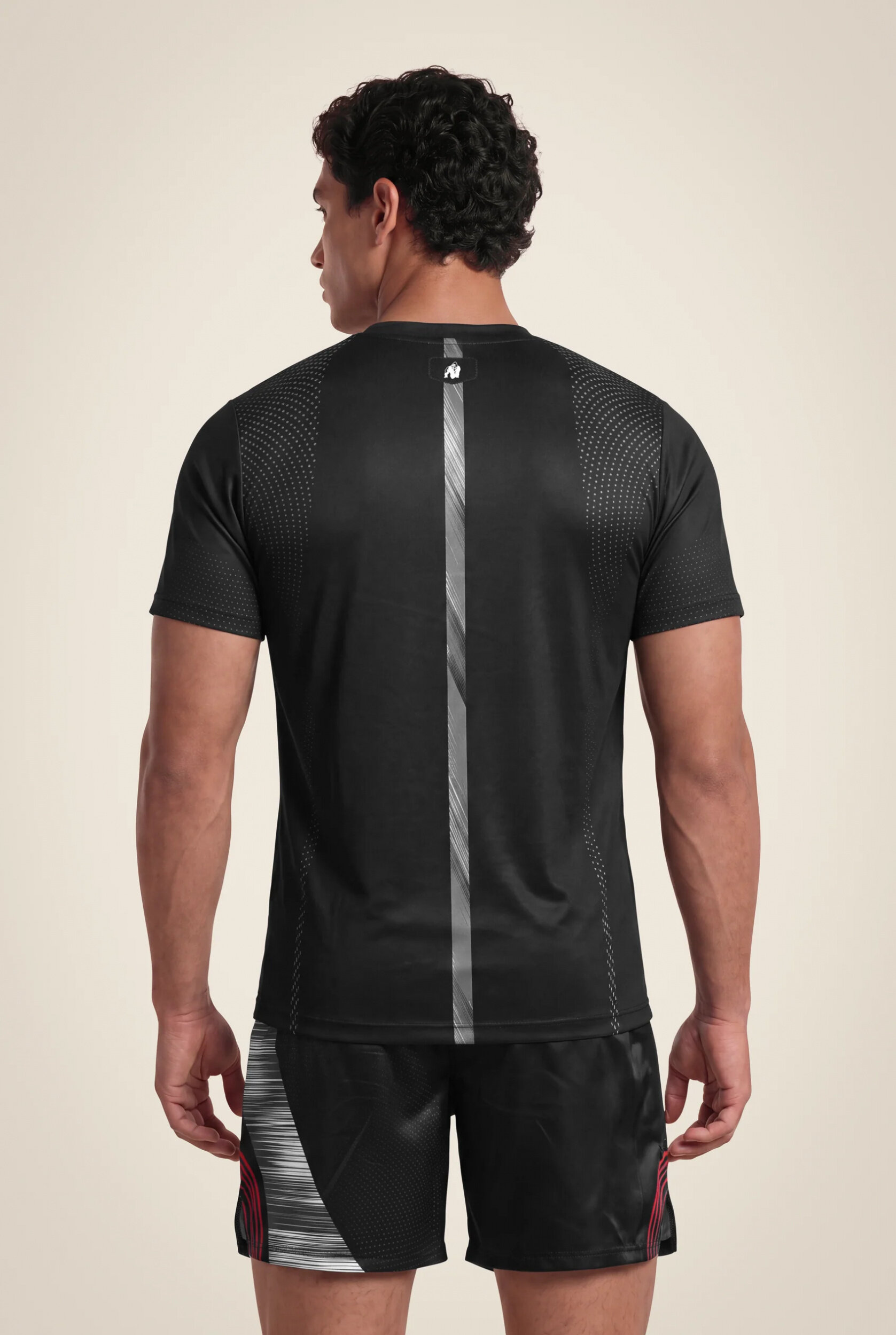Clayton T-shirt Gorilla Wear - Noir/Rouge - vue 2
