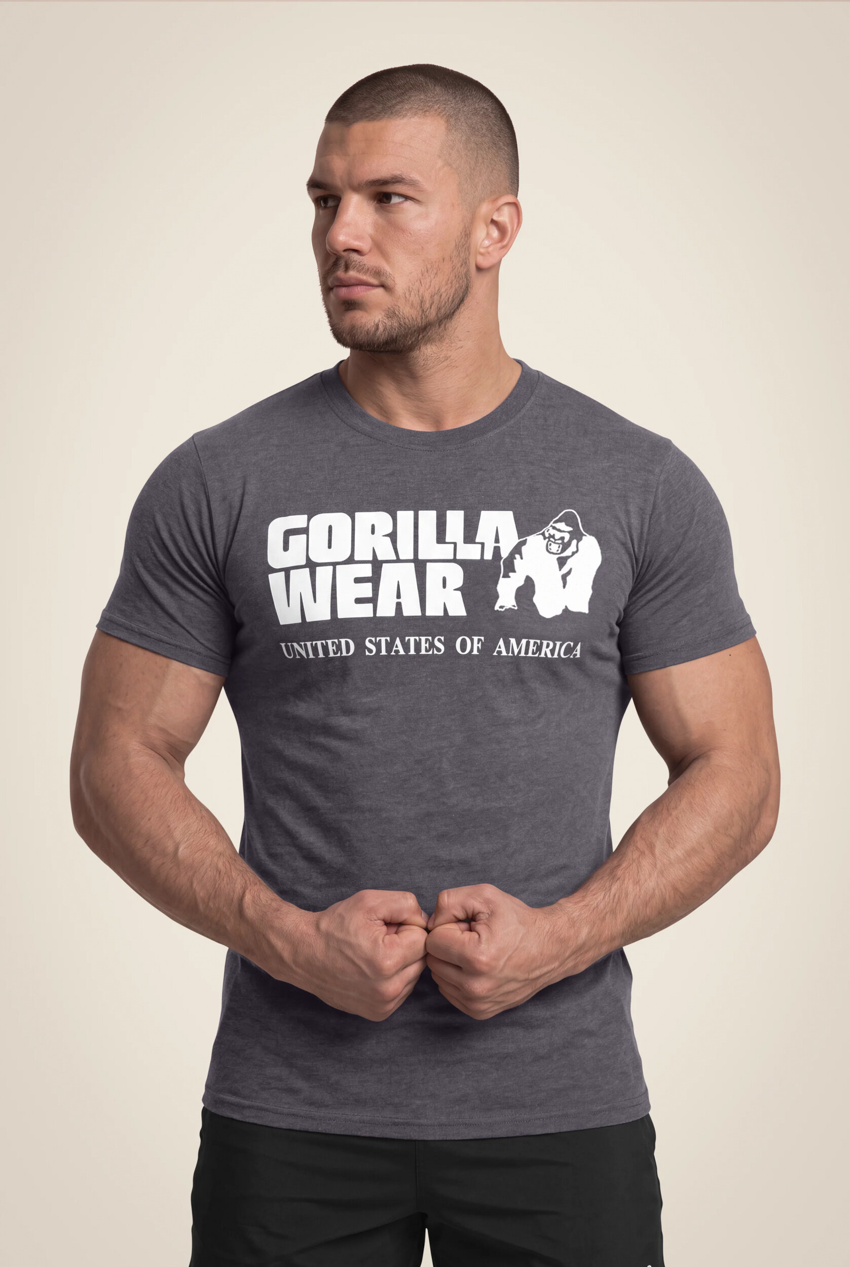 Classic T-shirt Gorilla Wear - Gris foncé - vue 1