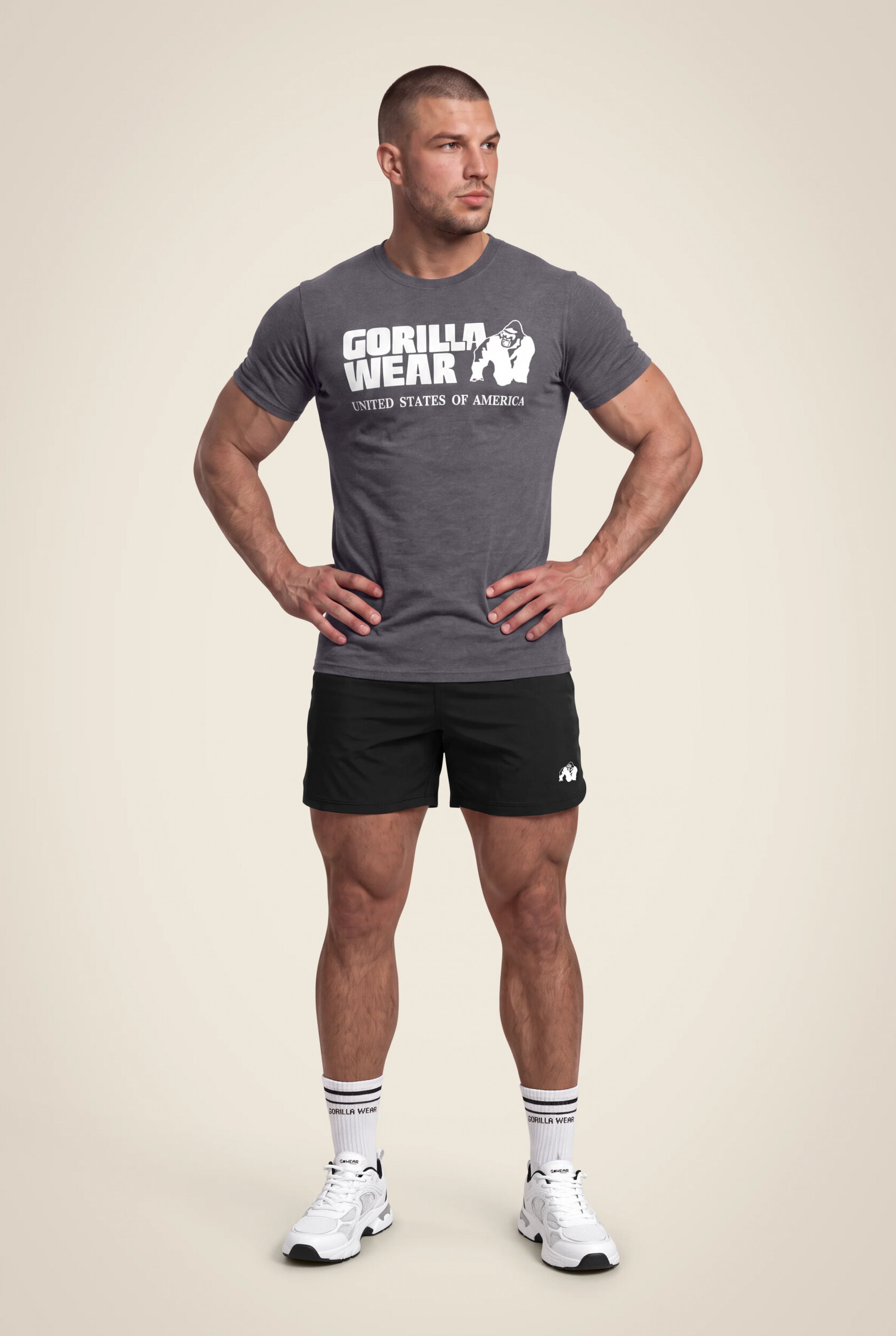 Classic T-shirt Gorilla Wear - Gris foncé - vue 3