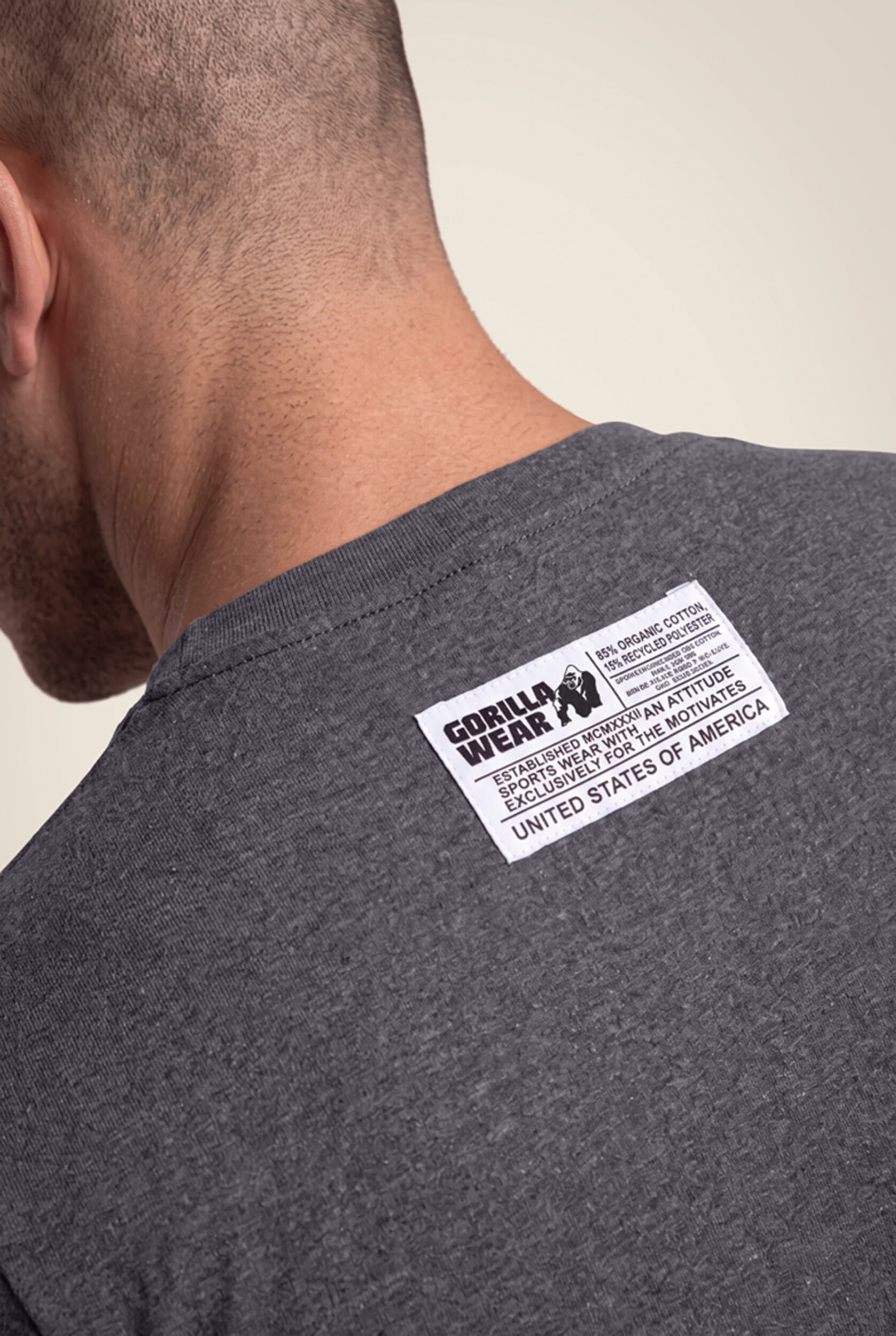 Classic T-shirt Gorilla Wear - Gris foncé - vue 4