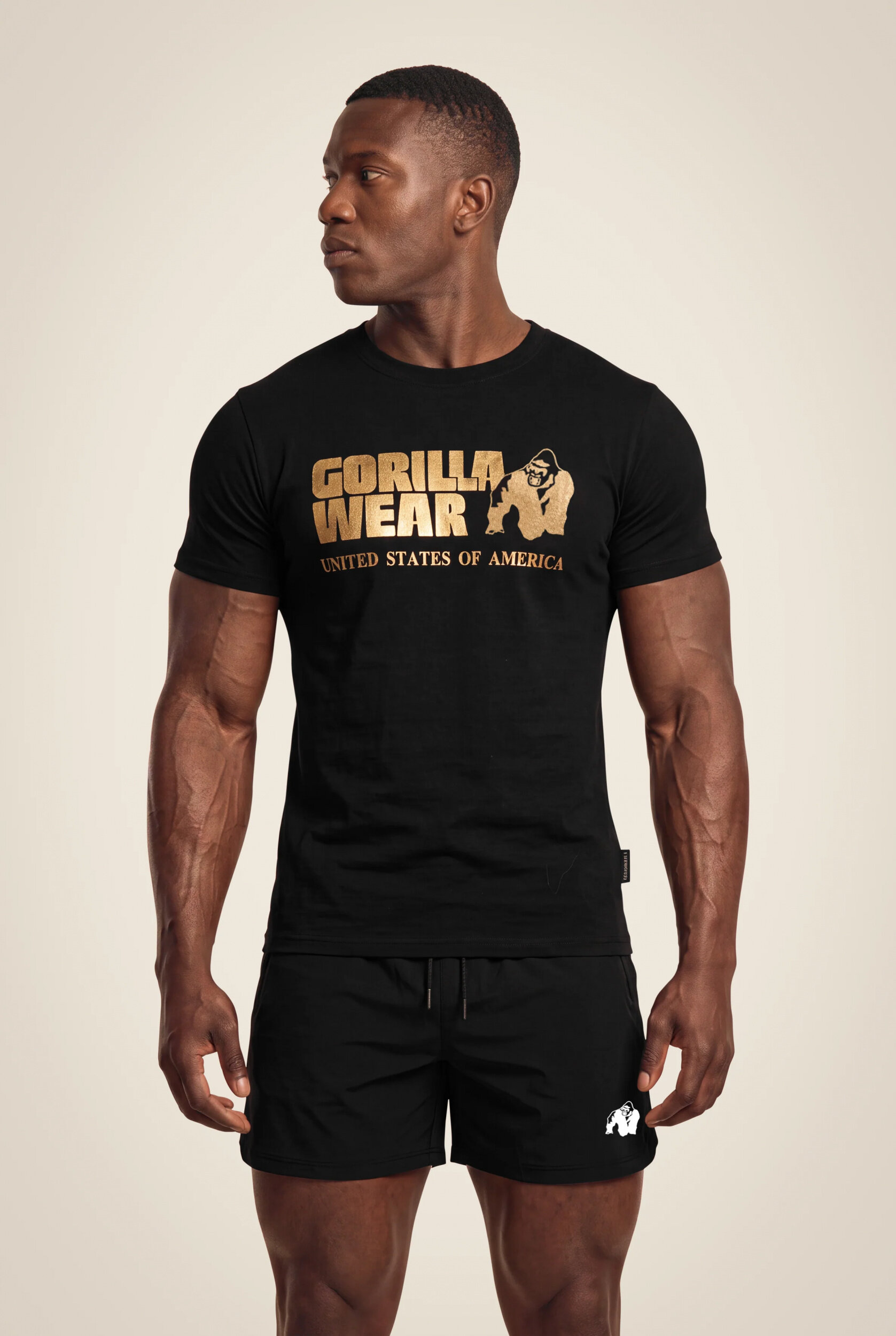 Classic T-shirt Gorilla Wear - Noir/Or - vue 1