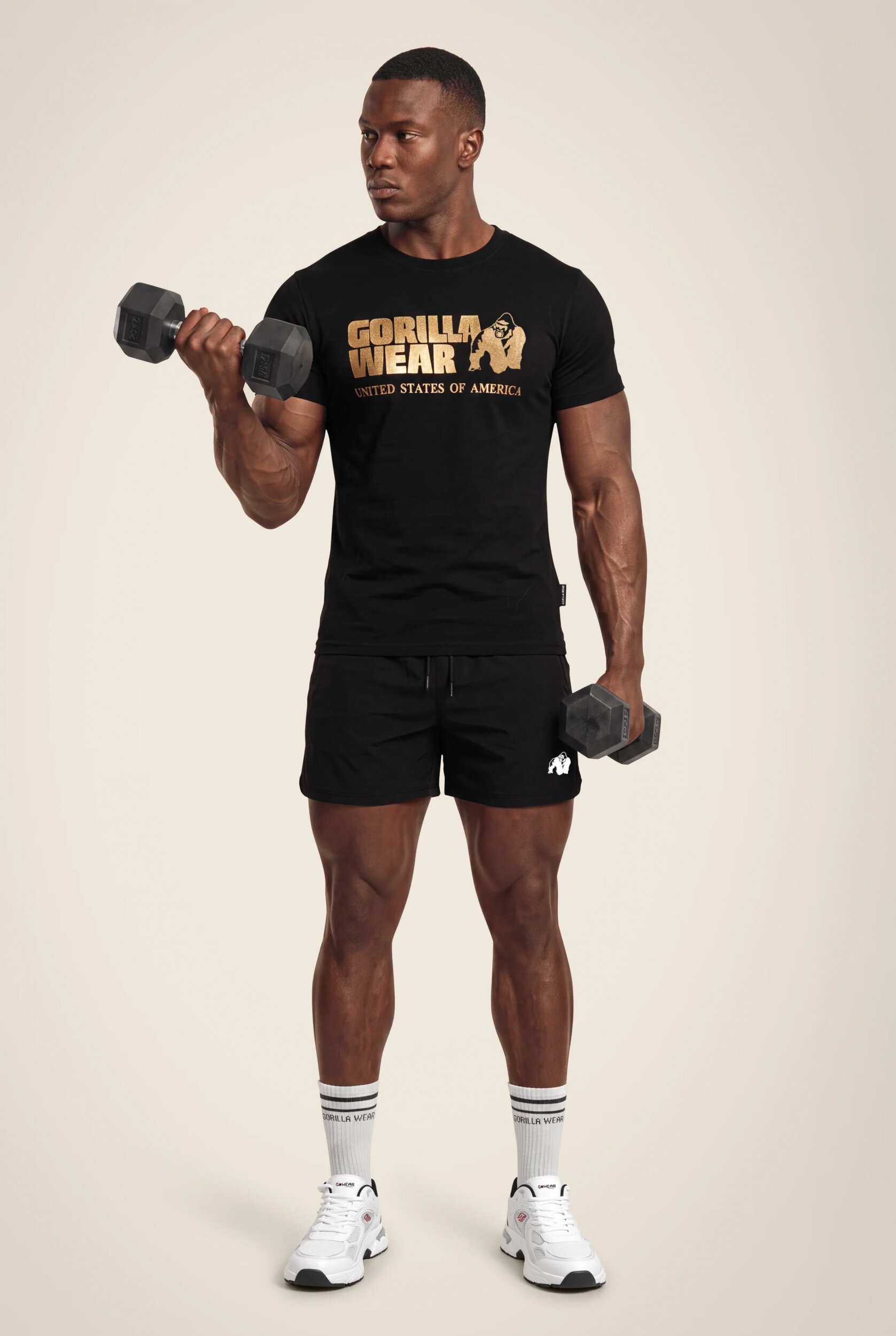 Classic T-shirt Gorilla Wear - Noir/Or - vue 3