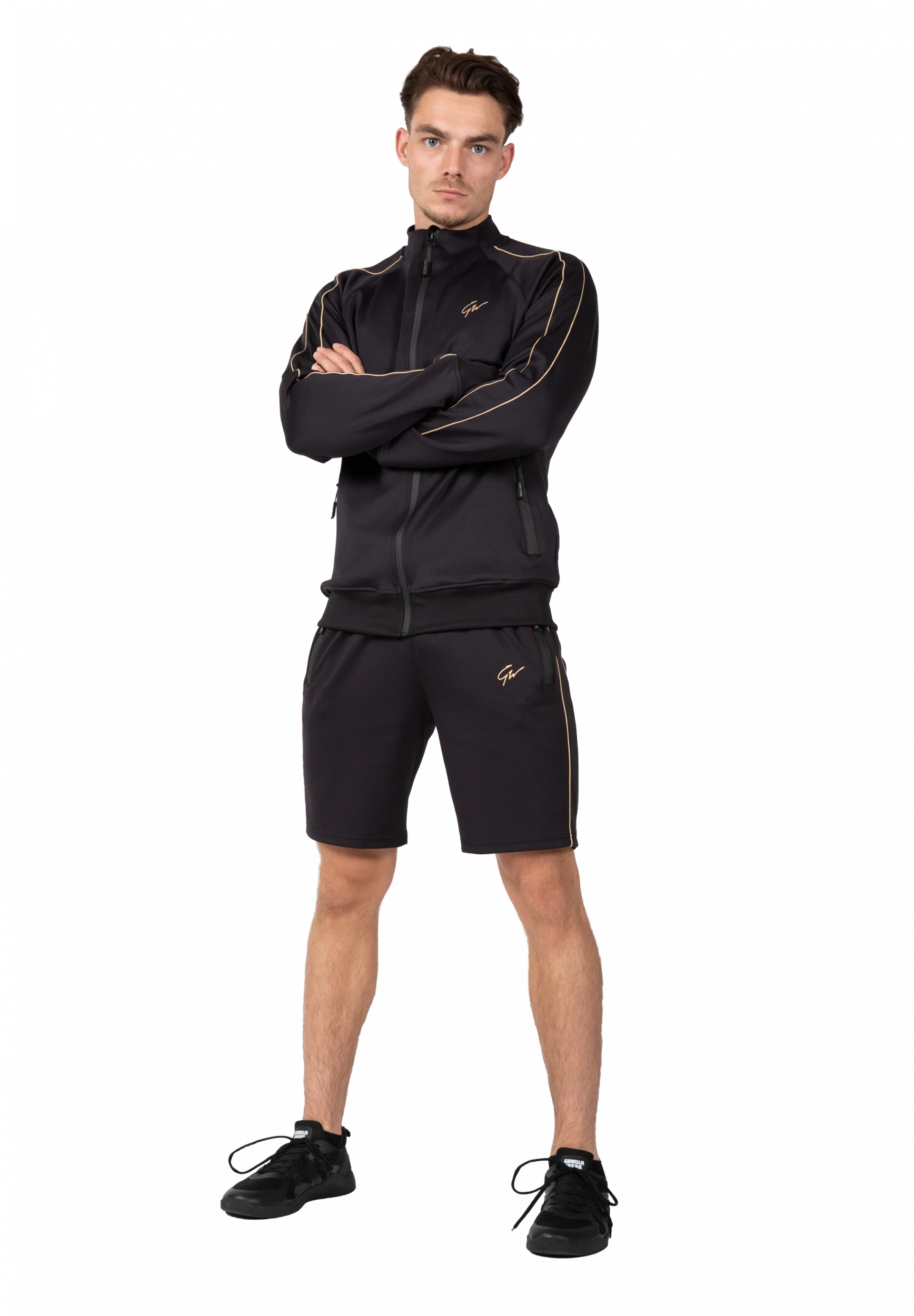 Wenden Track Short Gorilla Wear - Noir/Or - vue 3