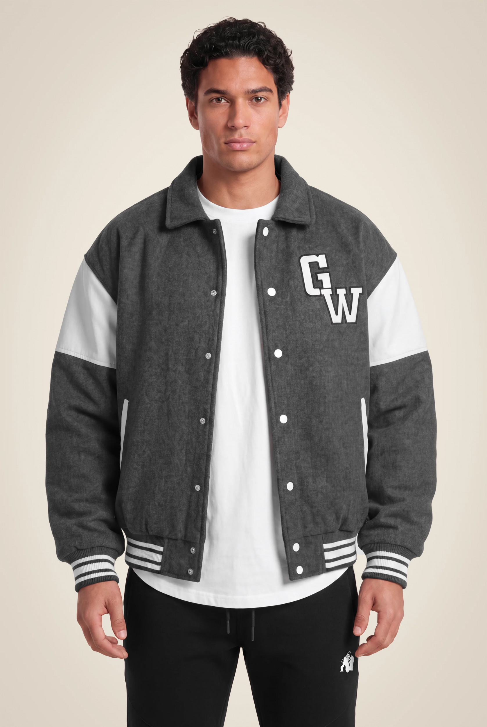 Stockholm Varsity Veste Gorilla Wear - Gris, vue 1