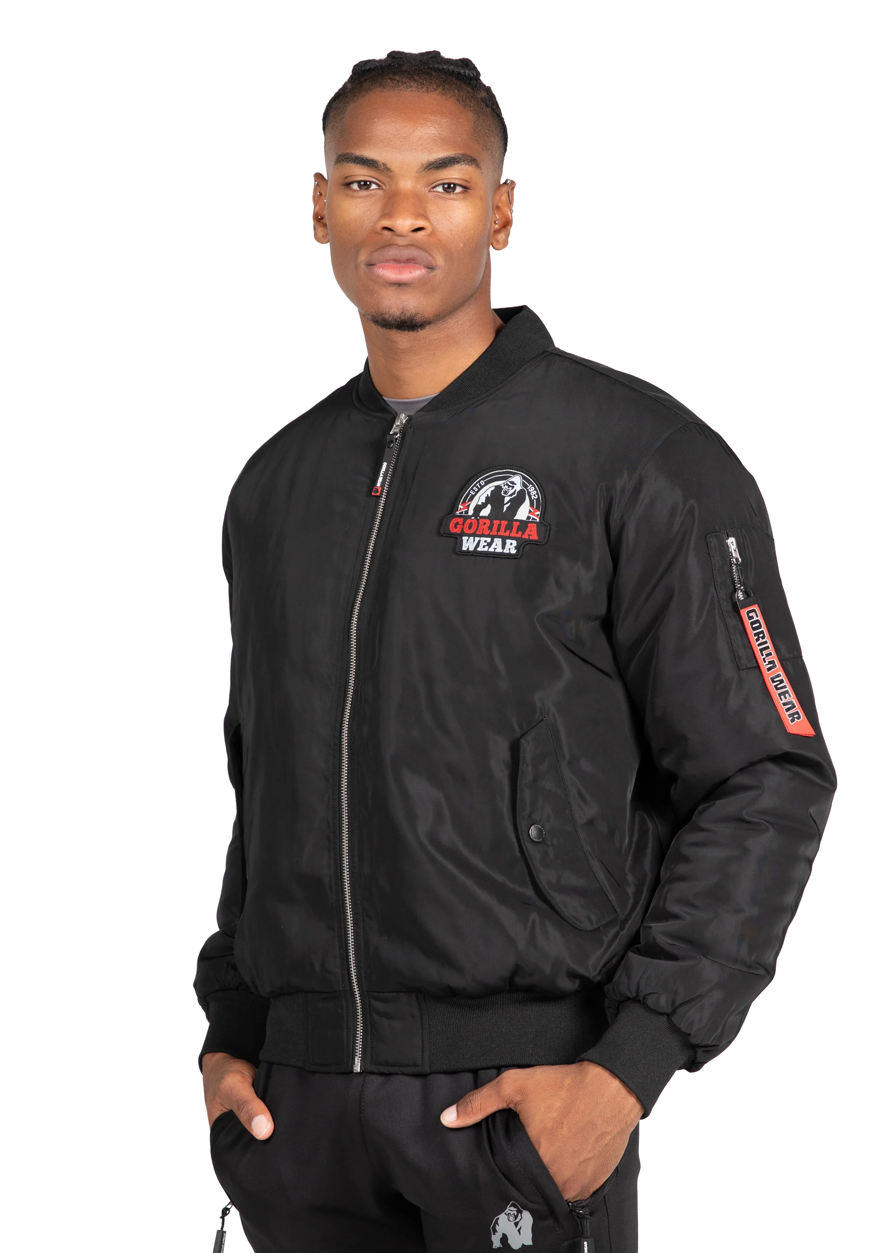 Covington Bomber Veste Gorilla Wear - Noir, vue 2