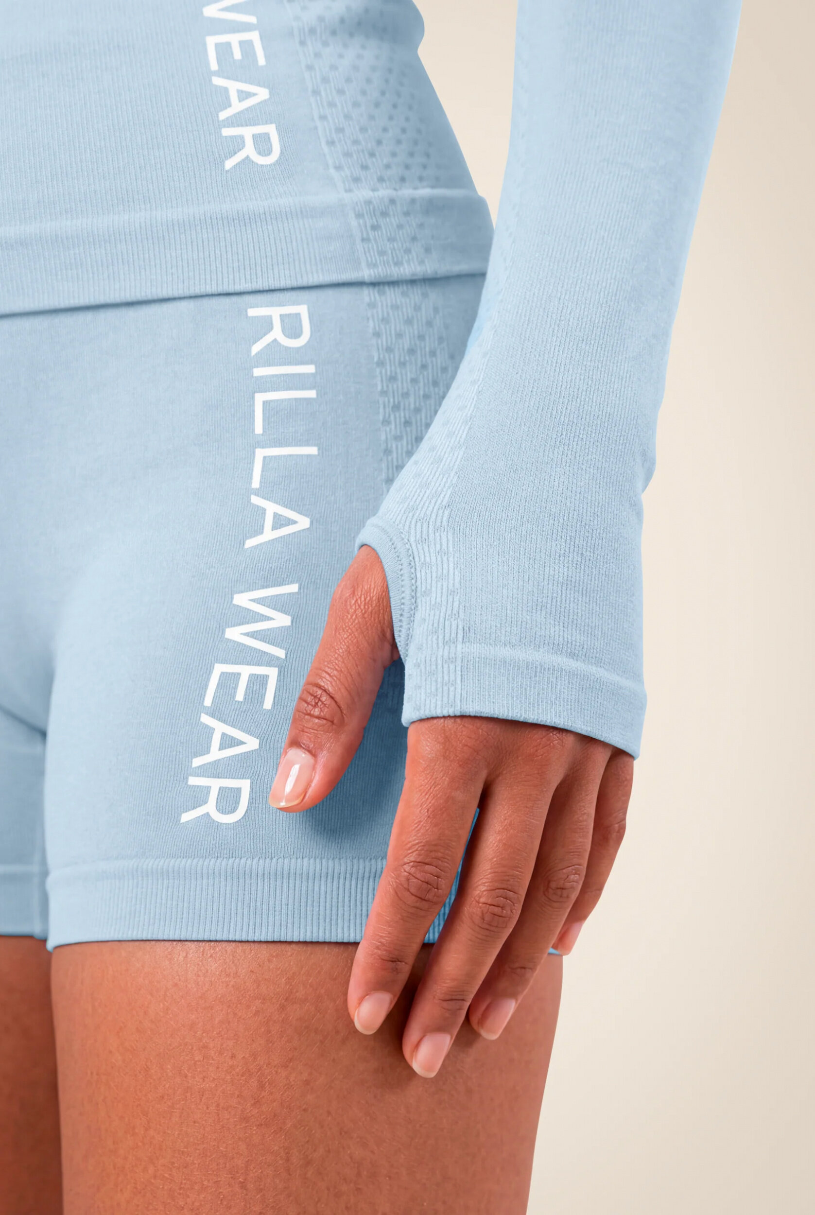 Selah Seamless Manches longues Gorilla Wear - Bleu clair, vue 4