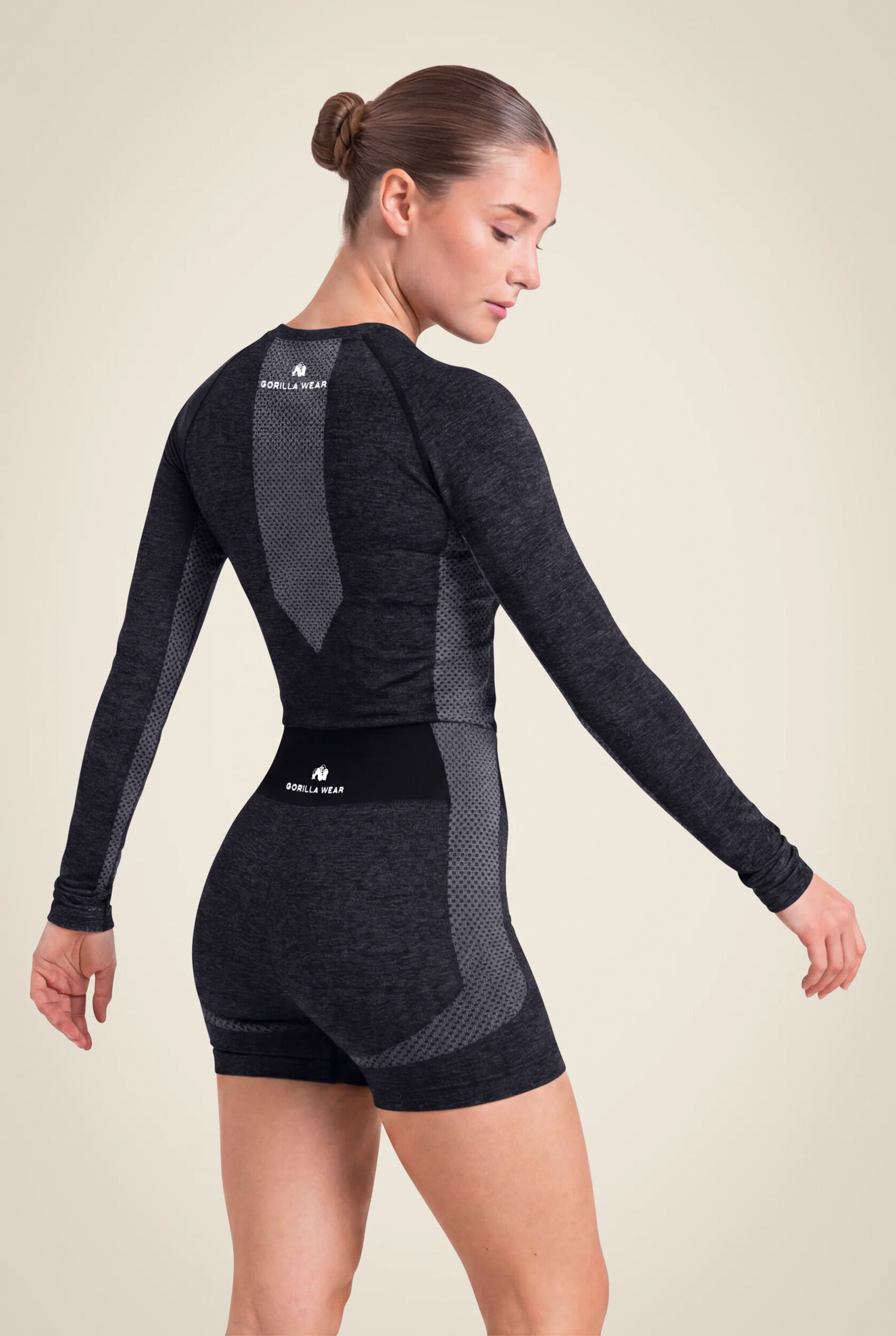 Selah Seamless Manches longues Gorilla Wear - Noir, vue 2