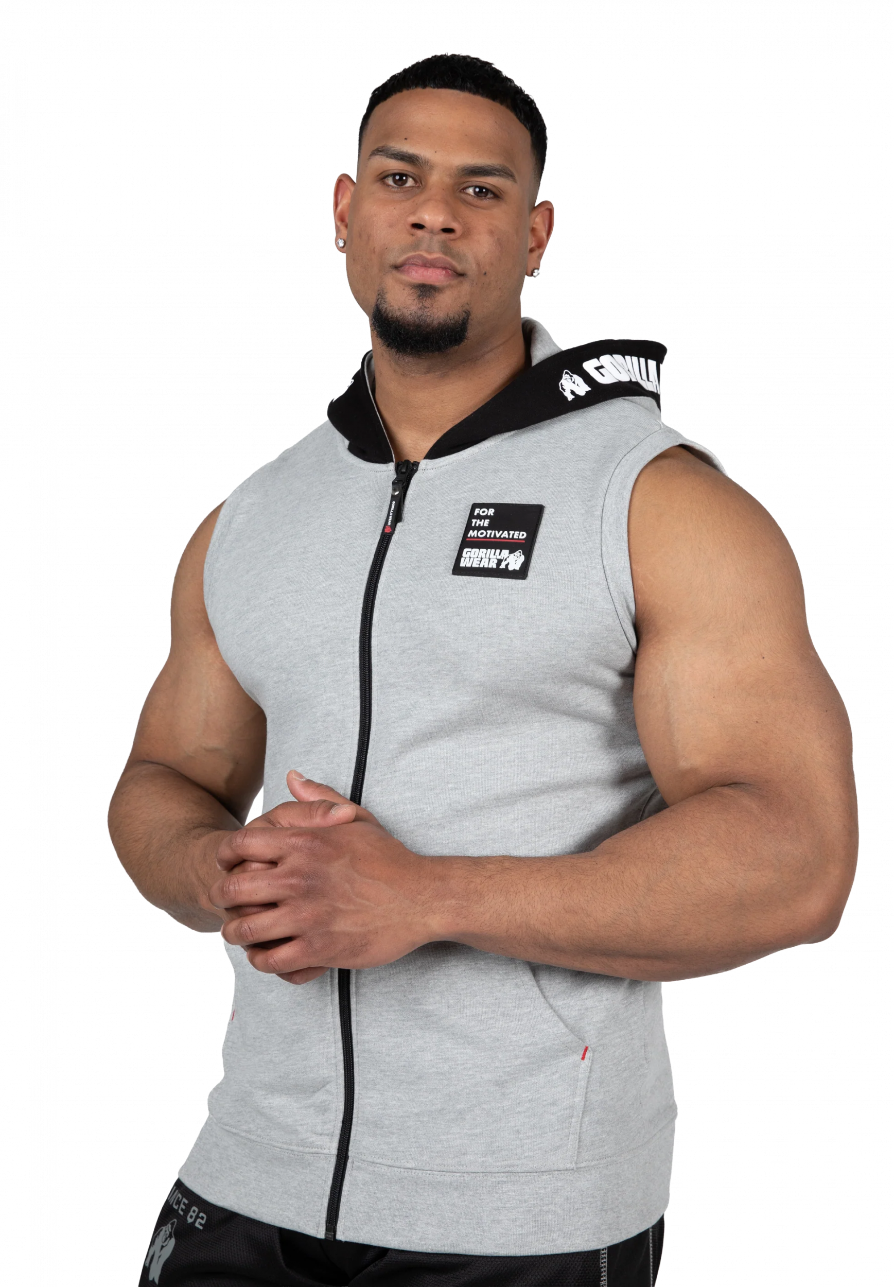 Milwaukee S/L Zipped Sweat à capuche Gorilla Wear - Gris chiné - vue 1