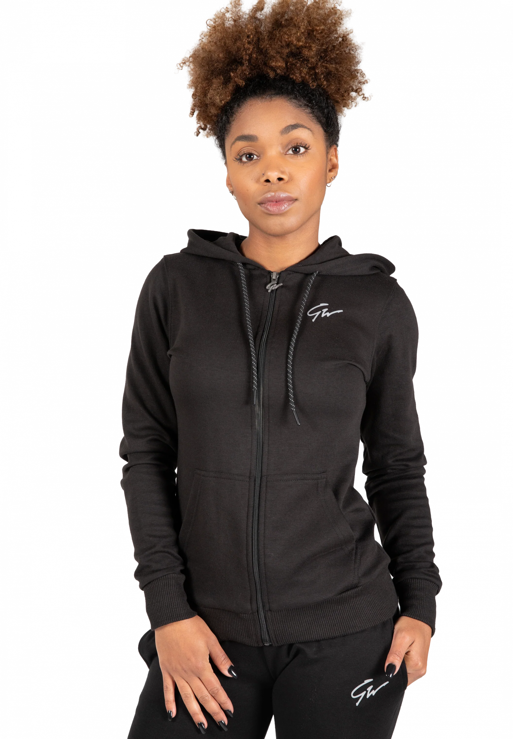 Pixley Zipped Sweat à capuche Gorilla Wear - Noir - vue 1