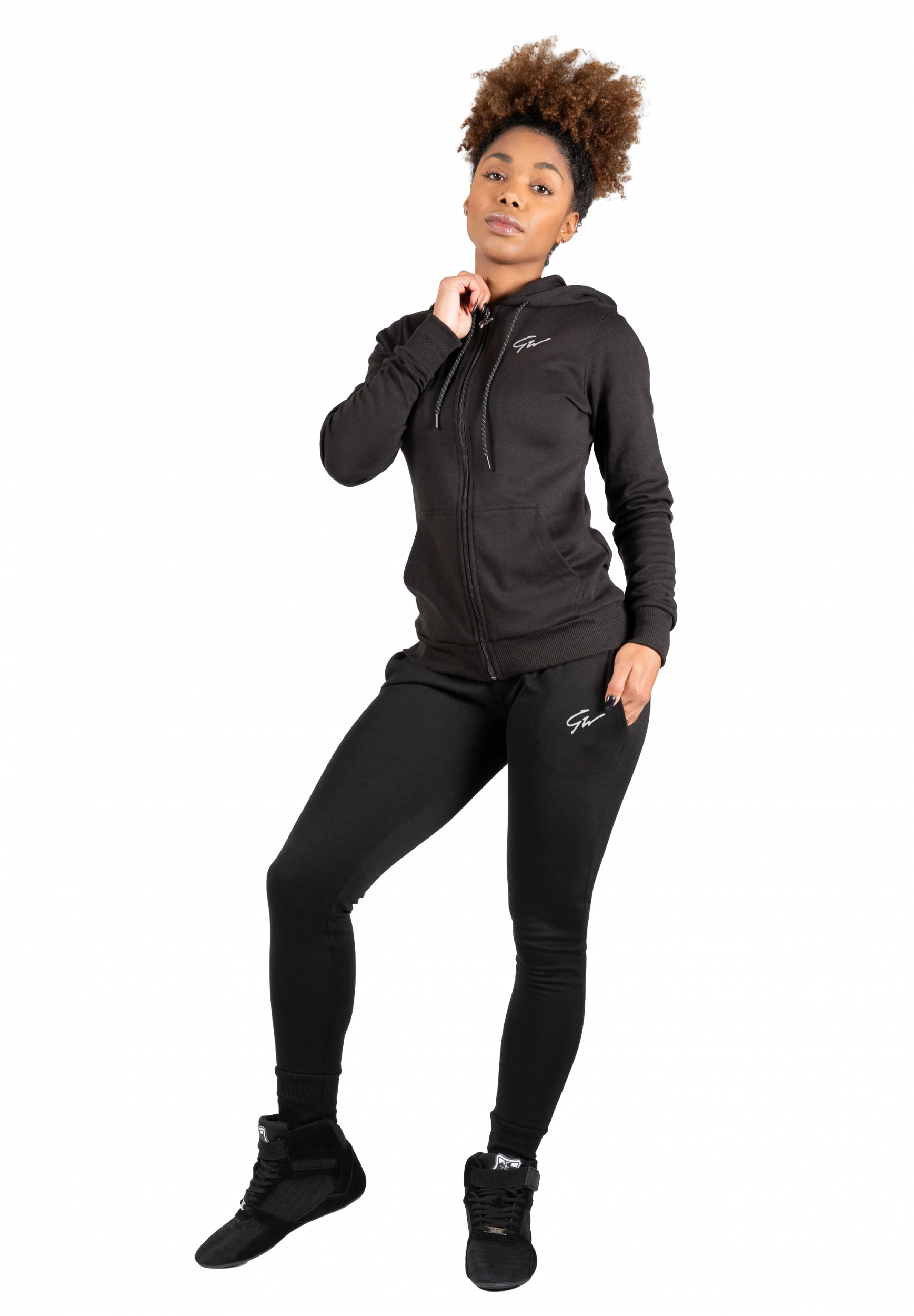 Pixley Zipped Sweat à capuche Gorilla Wear - Noir - vue 3