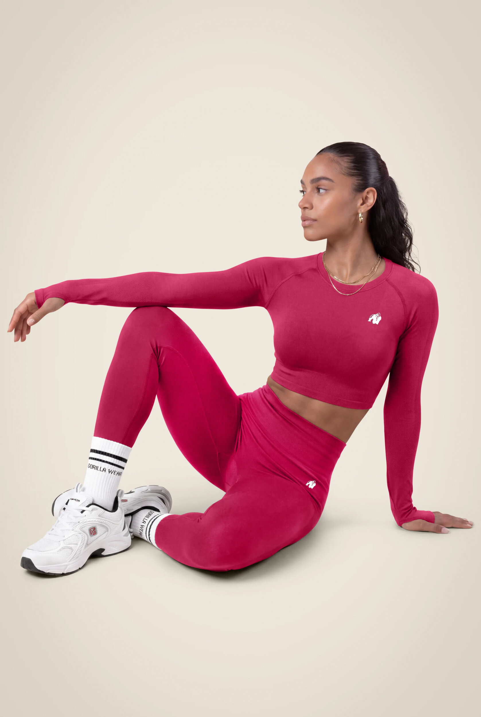 Hilton Seamless Legging Gorilla Wear - Fuchsia - vue 3