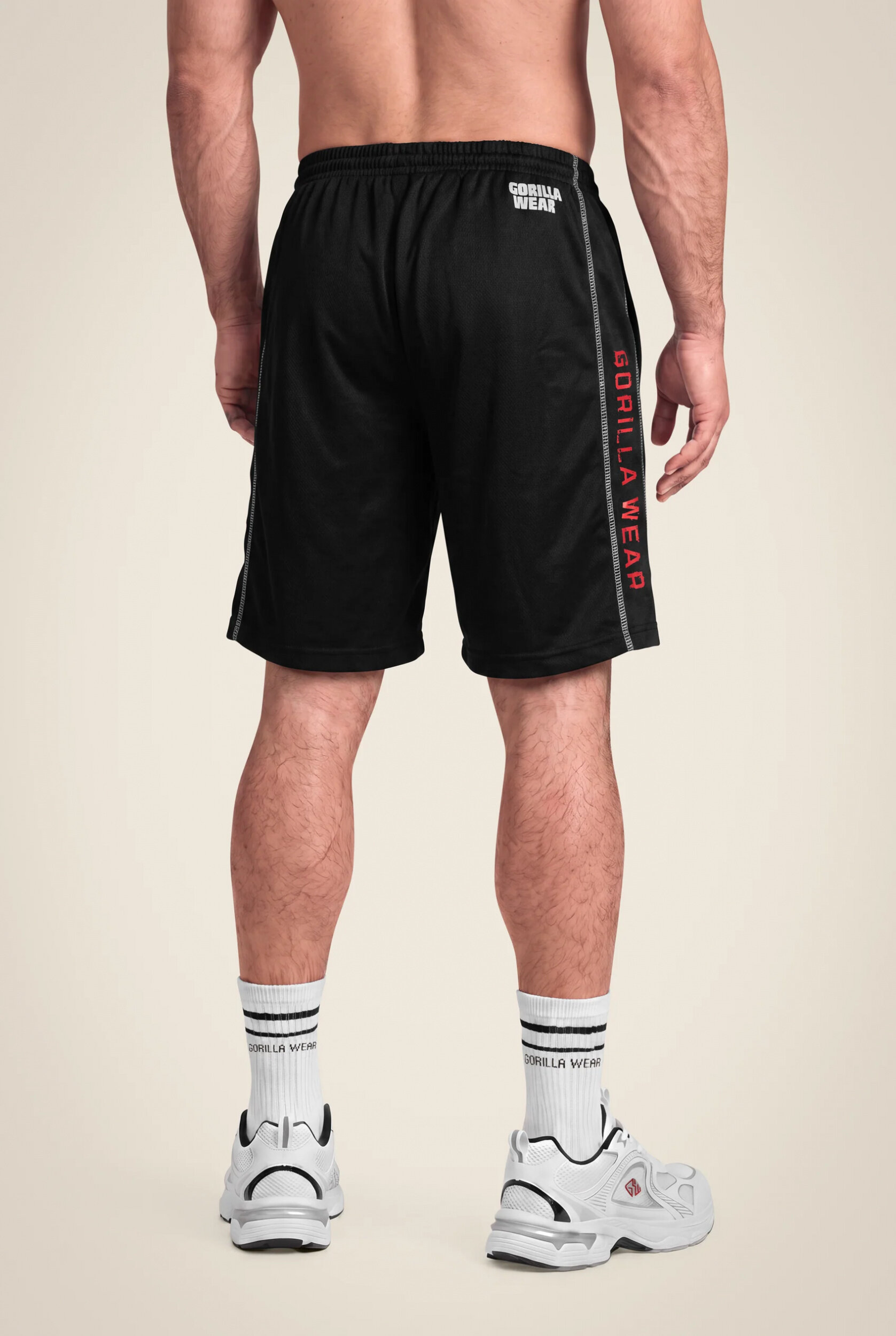 Functional Mesh Short Gorilla Wear - Noir/Rouge - vue 2