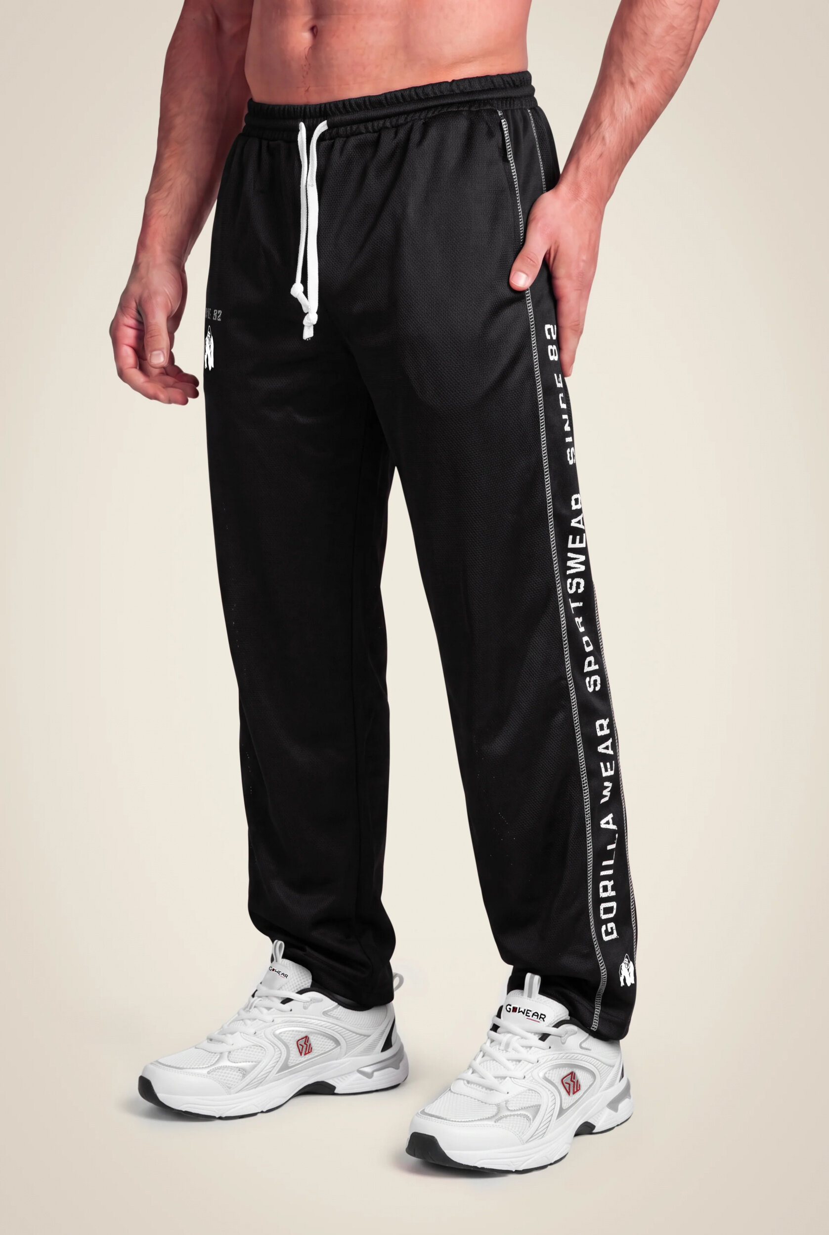 Functional Mesh Pantalon Gorilla Wear - Noir/Blanc - vue 1
