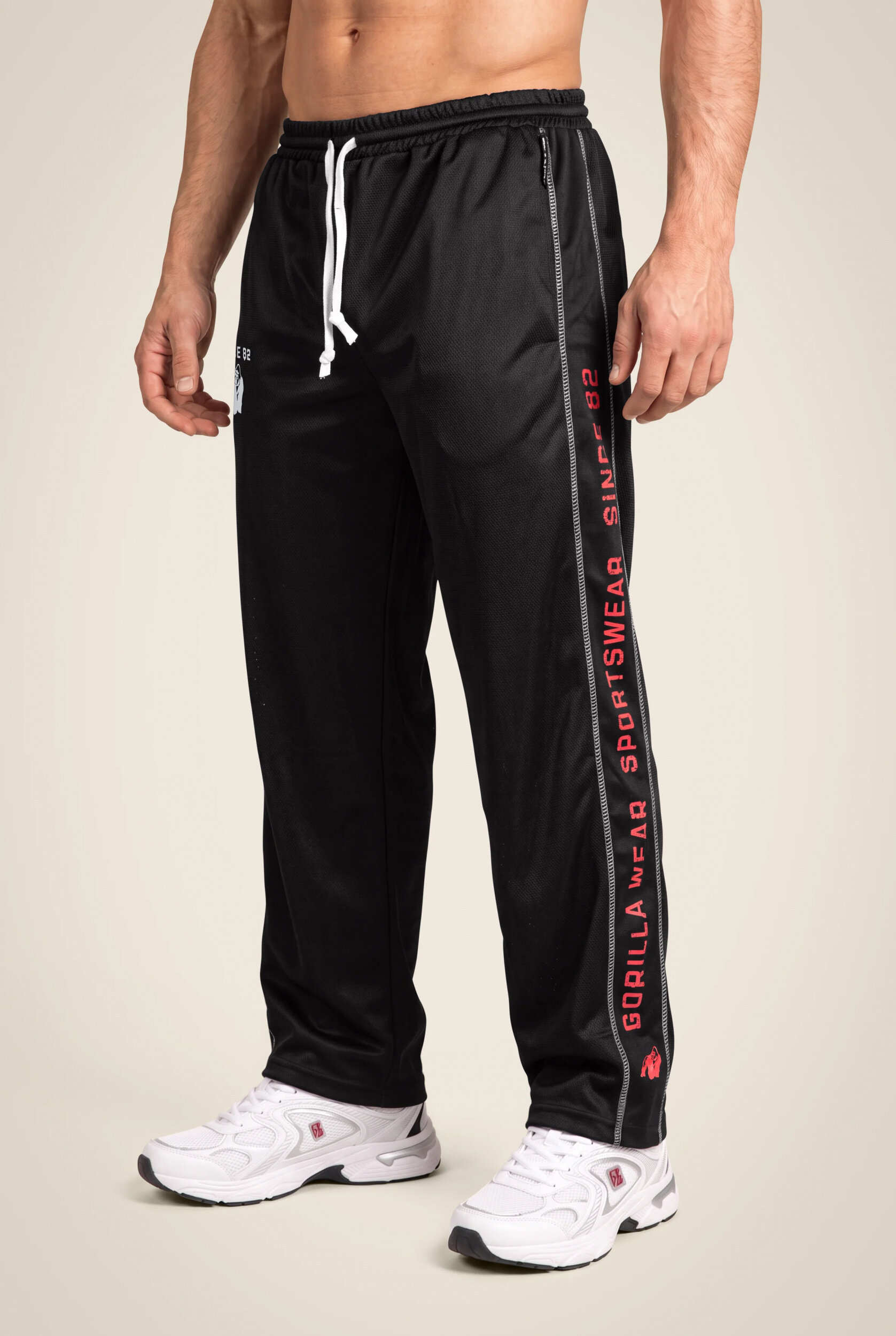 Functional Mesh Pantalon Gorilla Wear - Noir/Rouge - vue 1