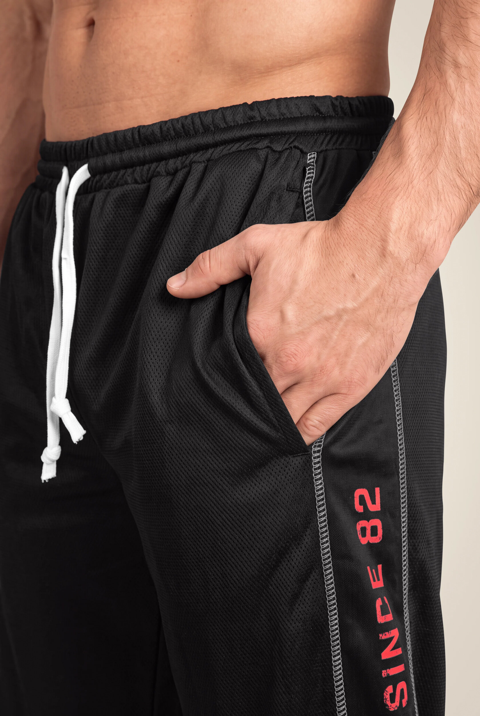 Functional Mesh Pantalon Gorilla Wear - Noir/Rouge - vue 4