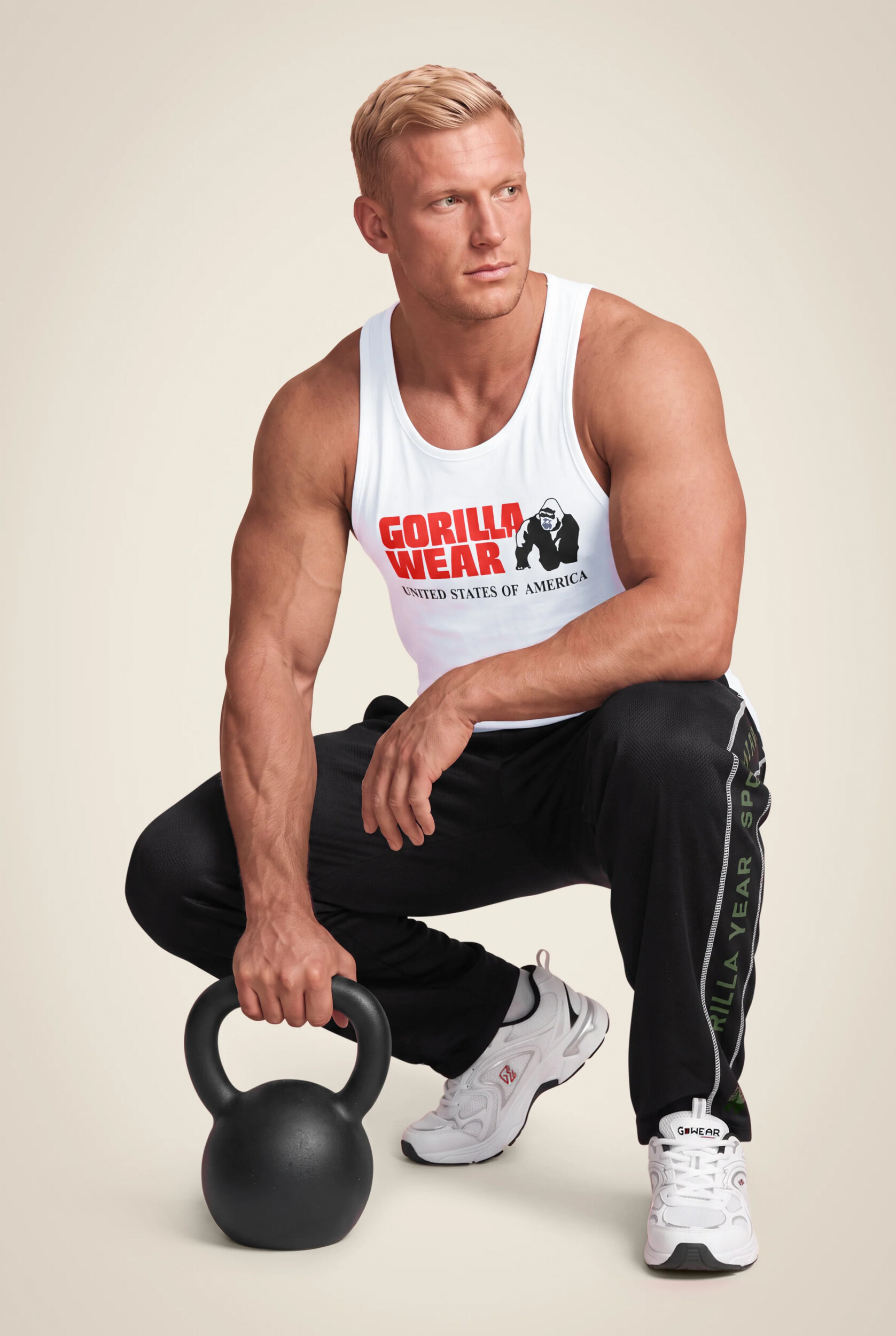 Functional Mesh Pantalon Gorilla Wear - Noir/Vert - vue 3