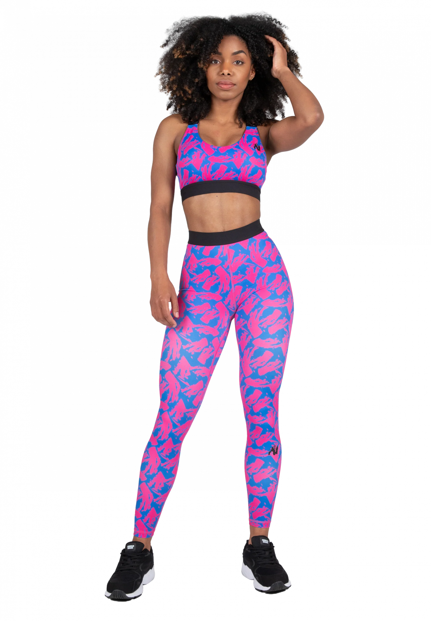 Colby Legging Gorilla Wear - Bleu/Rose - vue 3