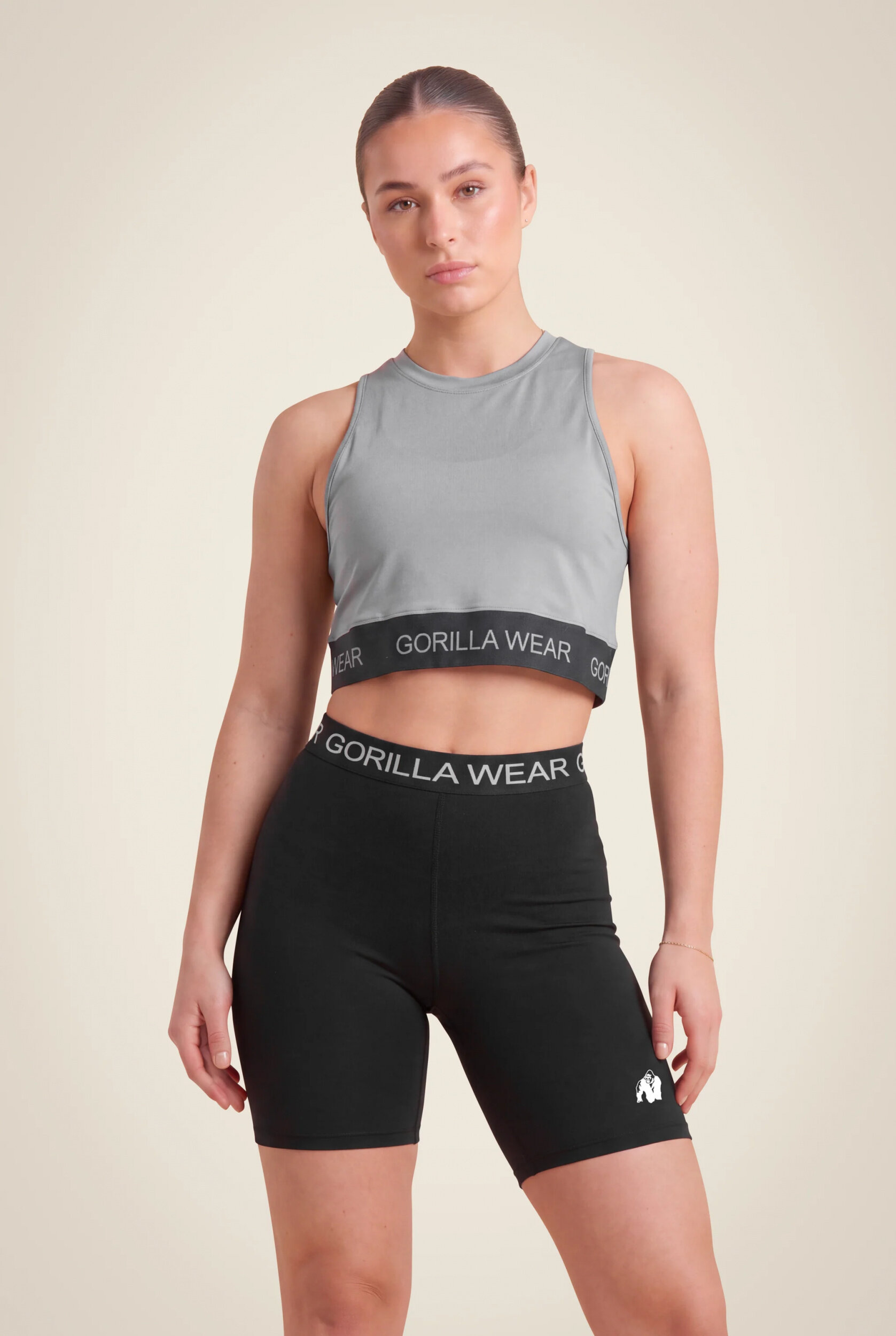 Colby Cropped Débardeur Gorilla Wear - Gris - vue 1