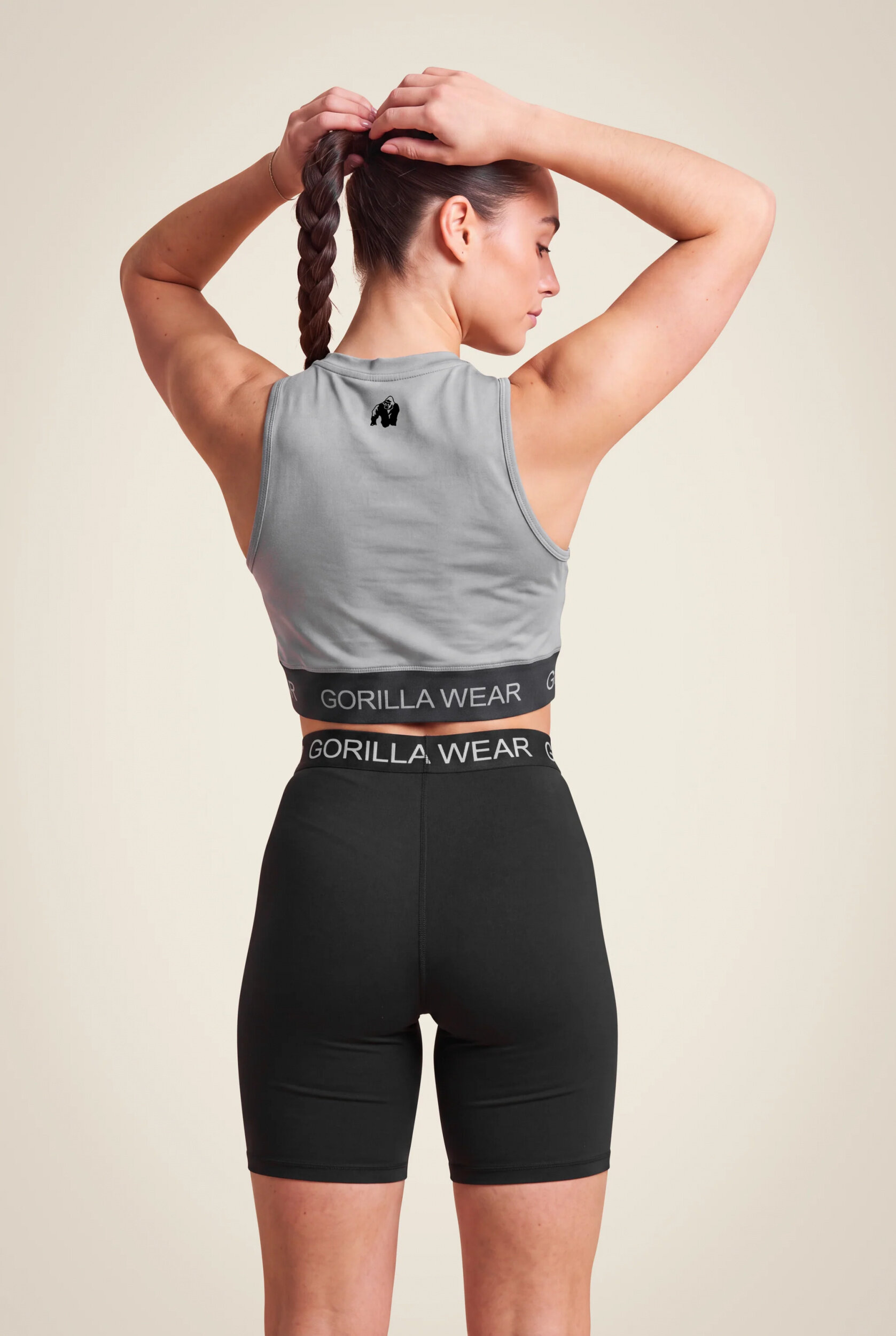 Colby Cropped Débardeur Gorilla Wear - Gris - vue 2