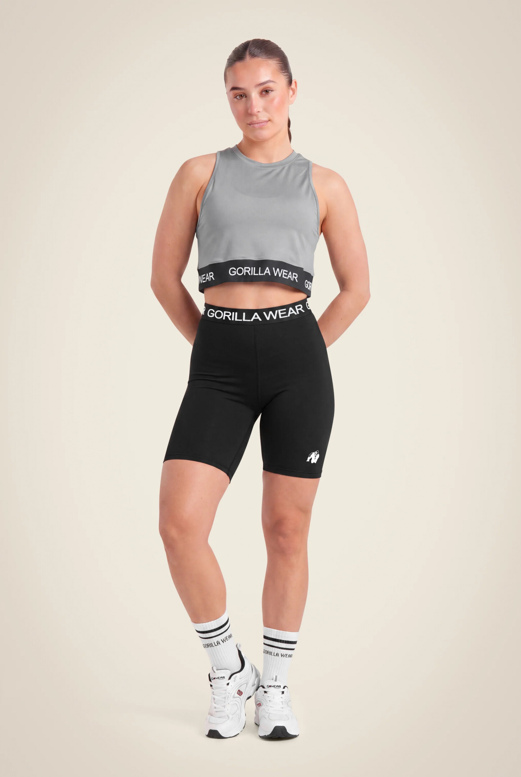 Colby Cropped Débardeur Gorilla Wear - Gris - vue 3