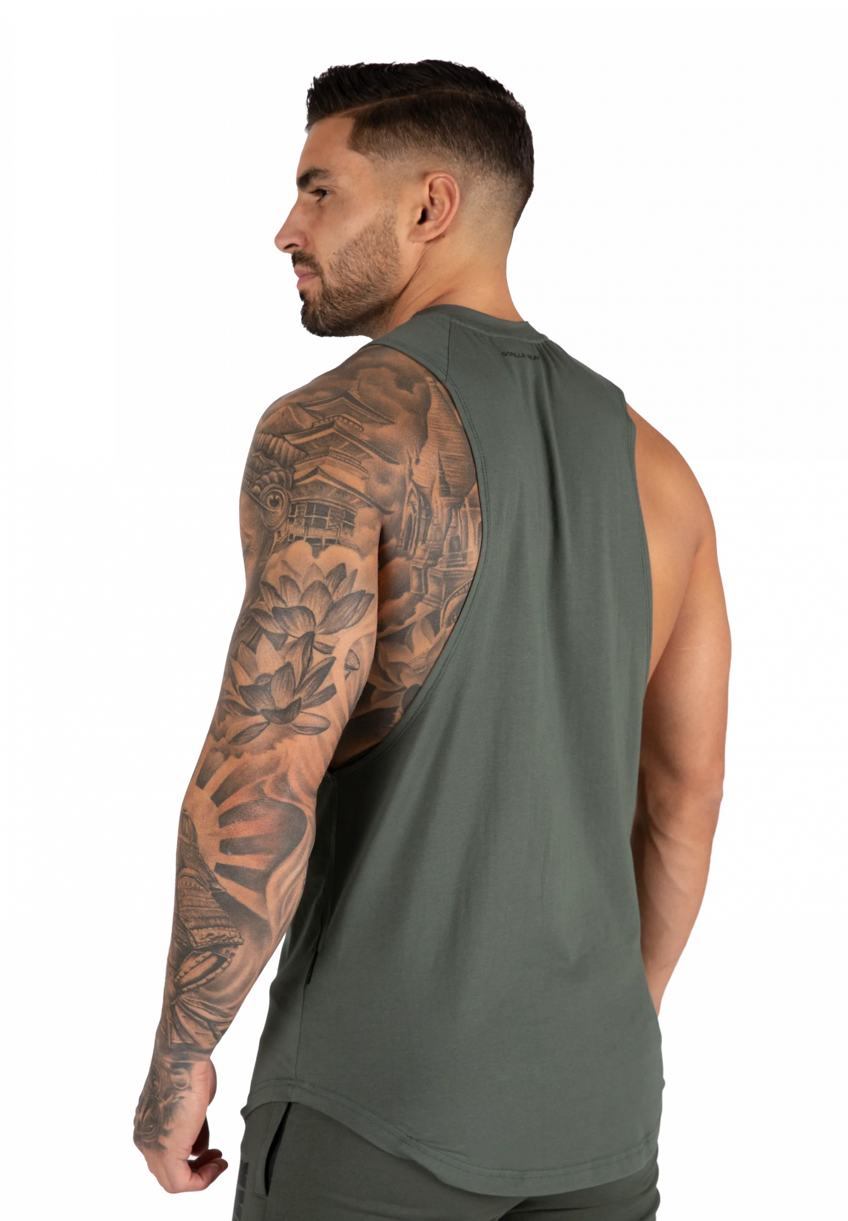 Milo Drop Armhole Débardeur Gorilla Wear - Vert, vue 2