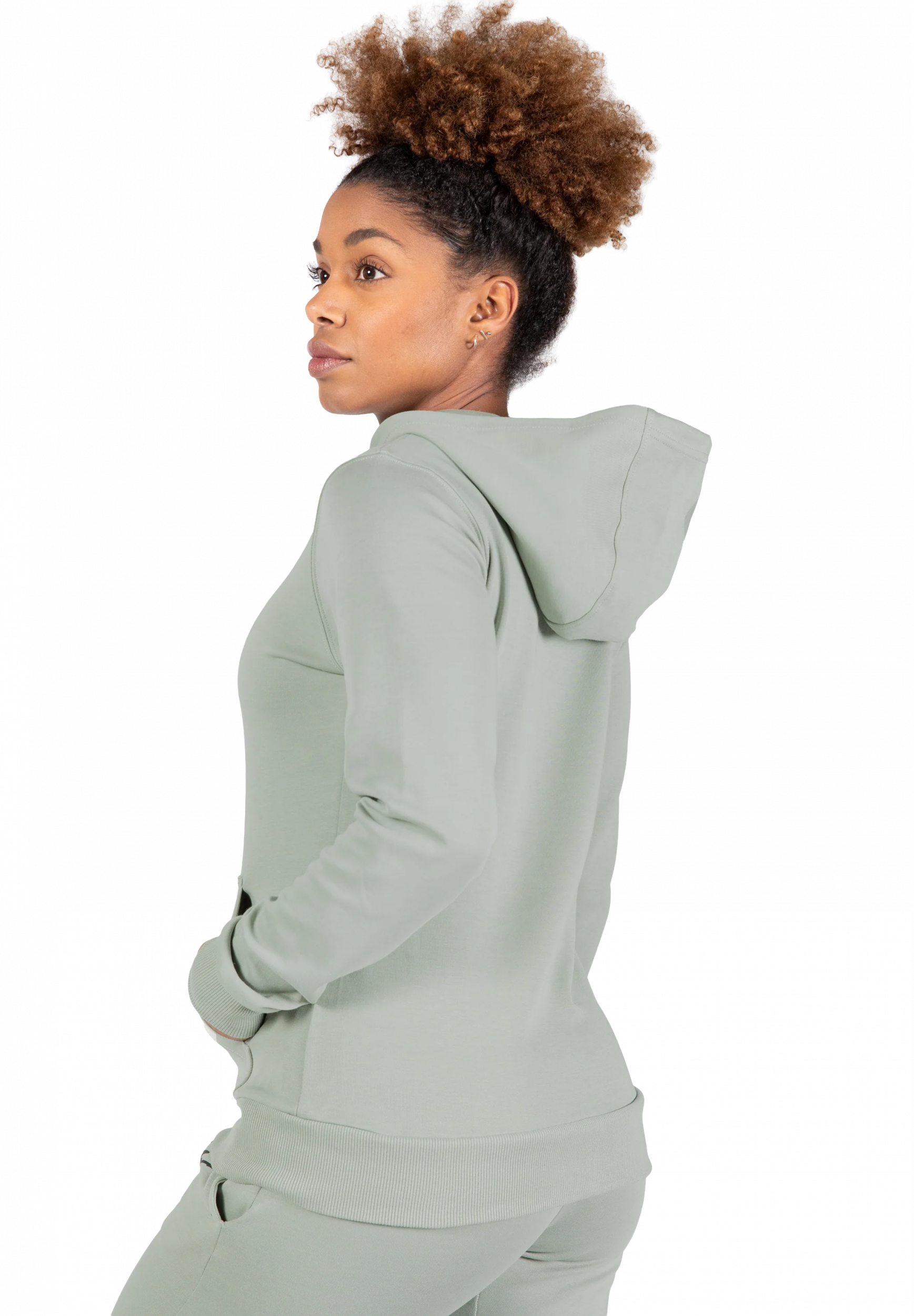 Pixley Zipped Sweat à capuche Gorilla Wear - Vert clair, vue 2