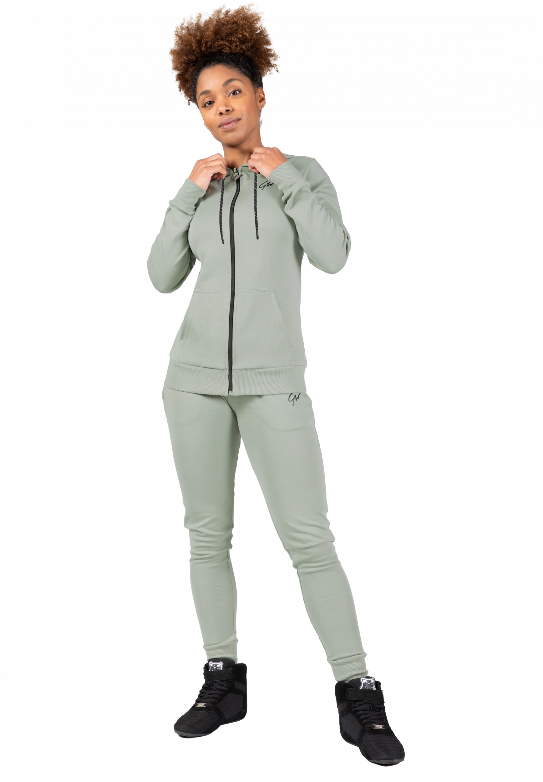 Pixley Zipped Sweat à capuche Gorilla Wear - Vert clair, vue 3